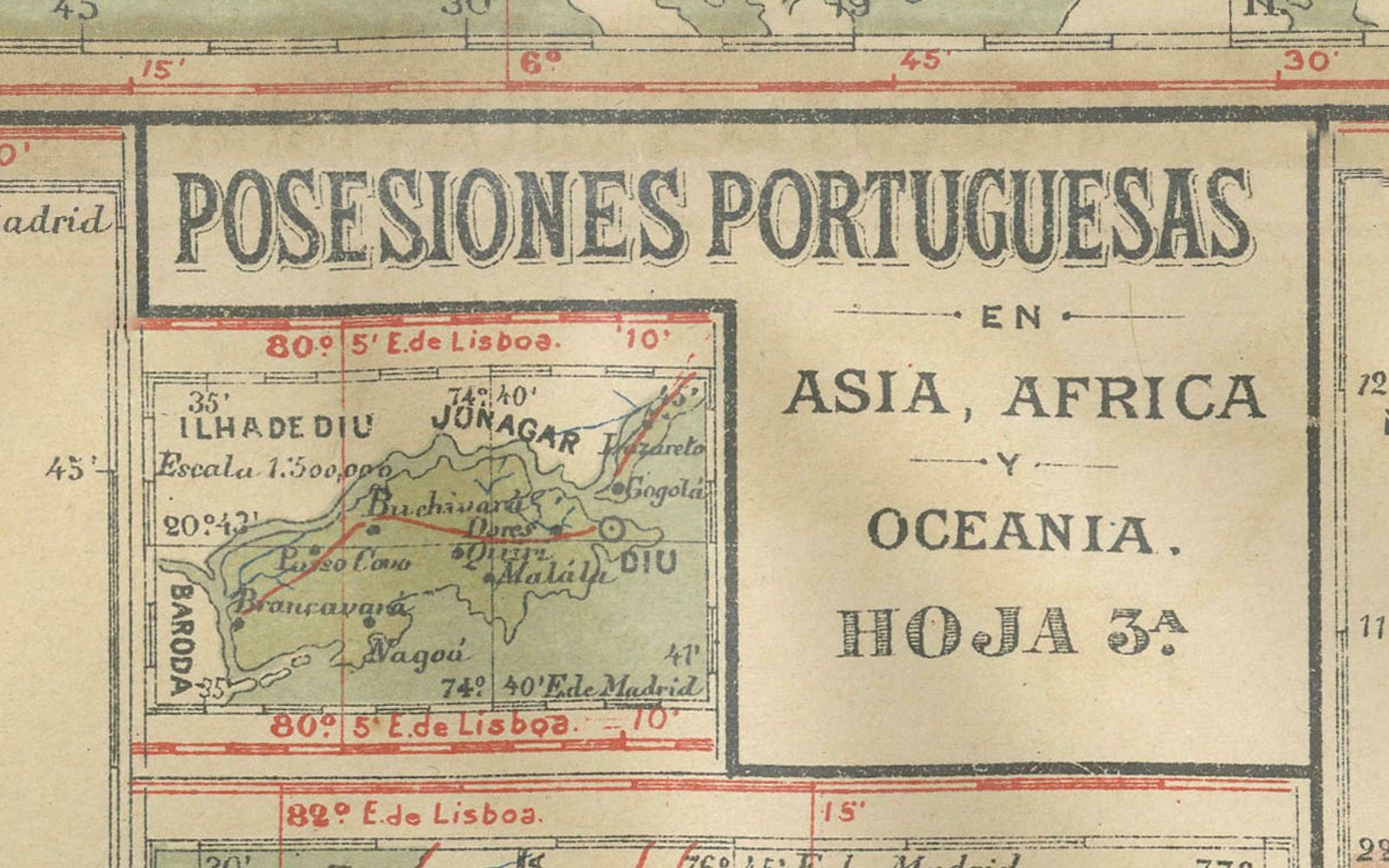 Empire's Tapestry: Mapping Portugal's Global Legacy In 1903 photo buy