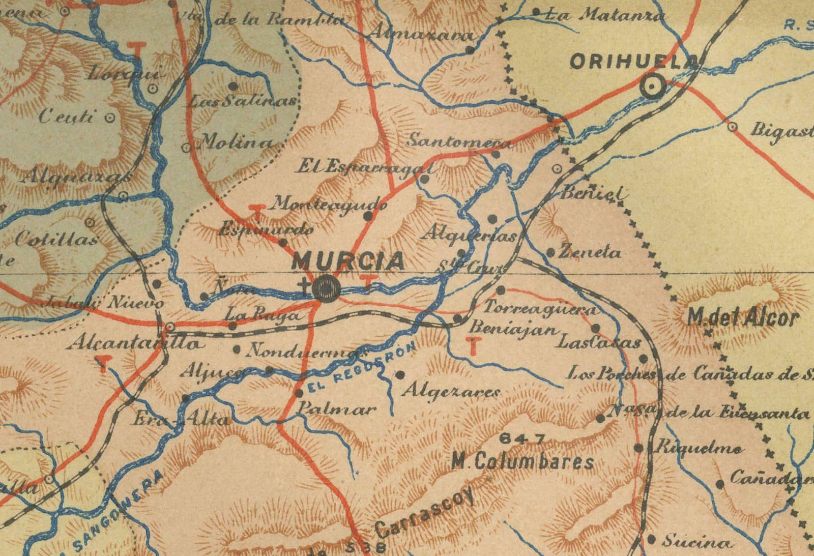1902 Murcia: A Cartographic Snapshot Of Spain's Southeastern Province photo Art