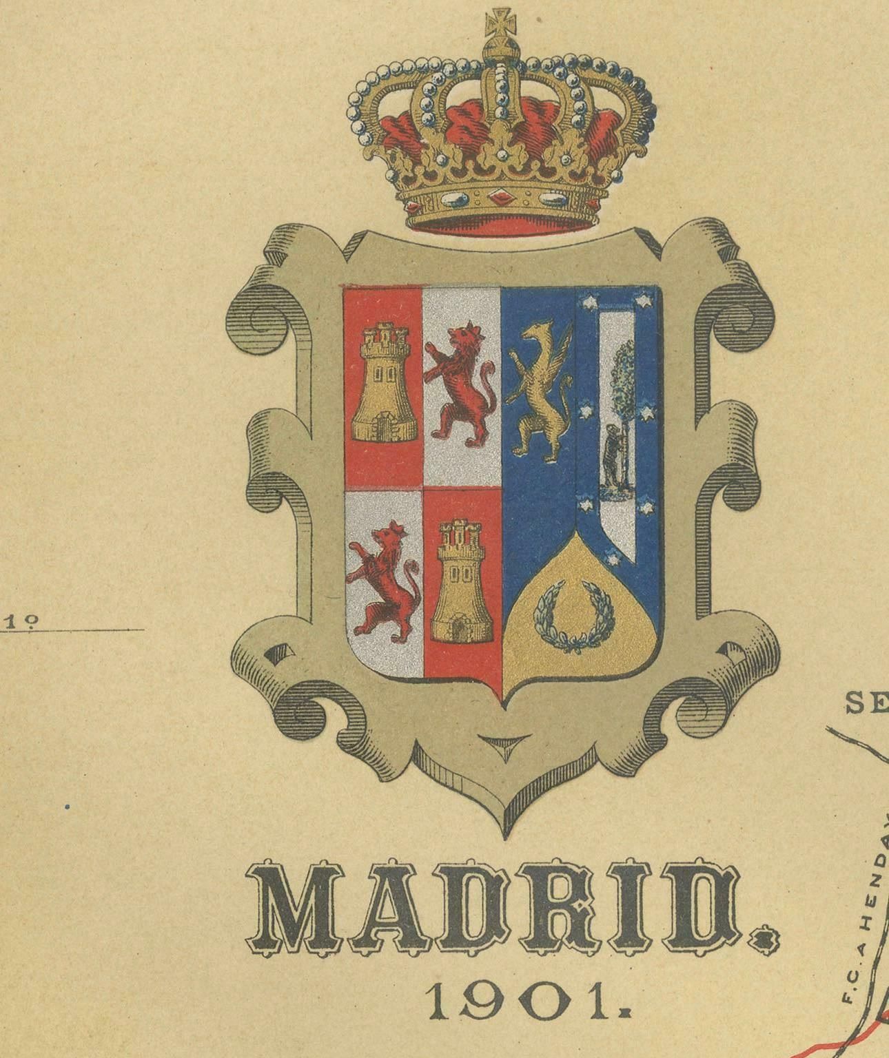 Madrid 1901: A Historical Map Of Spain's Capital Province photo 750.0