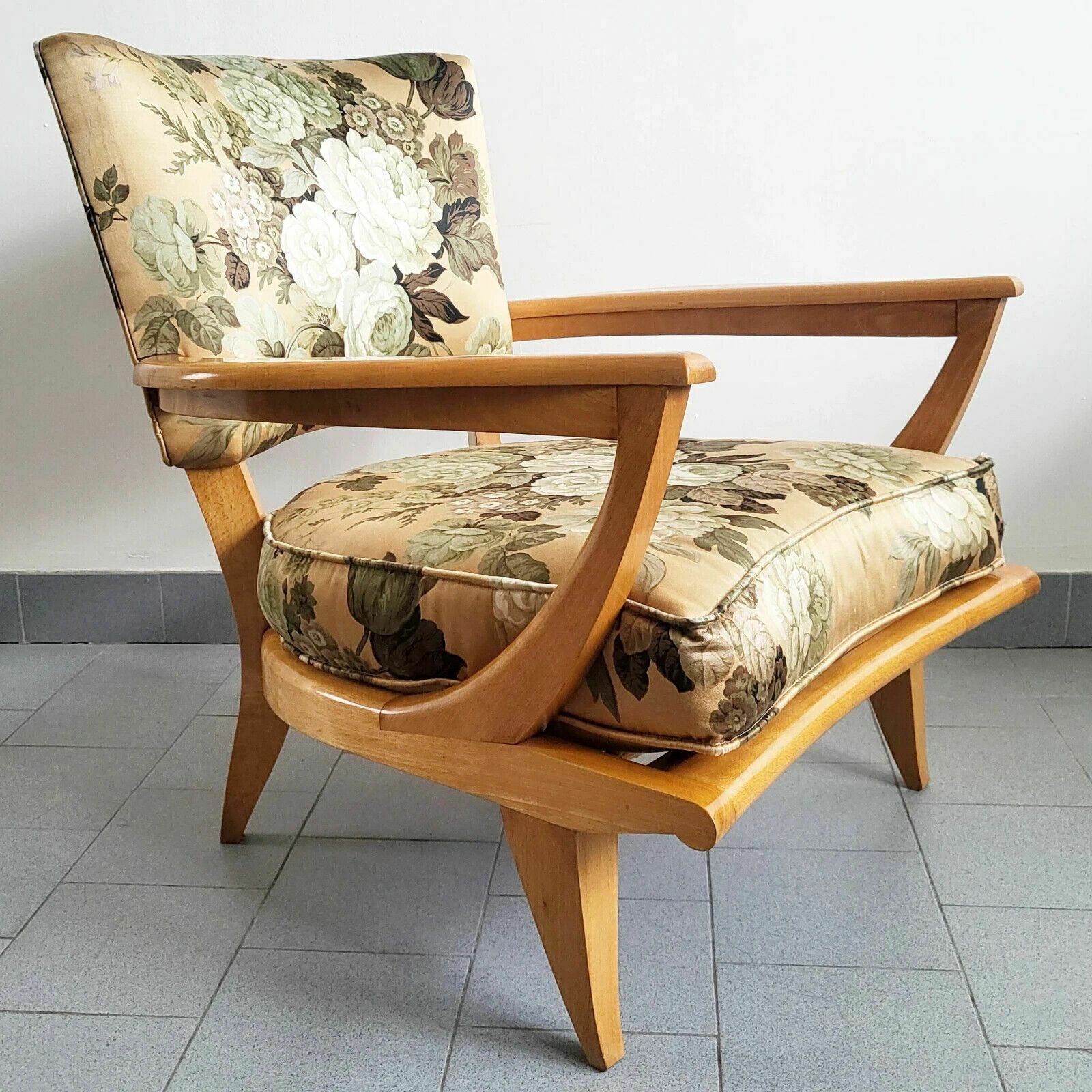 Fauteuil Vintage 1950 Sk40 Ou Sk250 Etienne Henri Martin Pour Steiner 50s 1950s photo furniture
