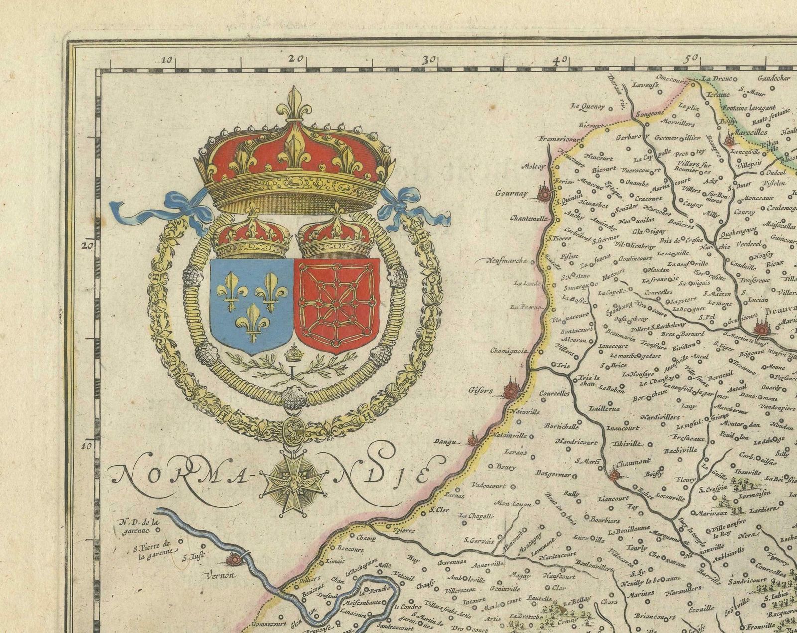 Mapping The Heart Of France: Willem Blaeu's 17th Century île De France, Ca.1650 photo Art