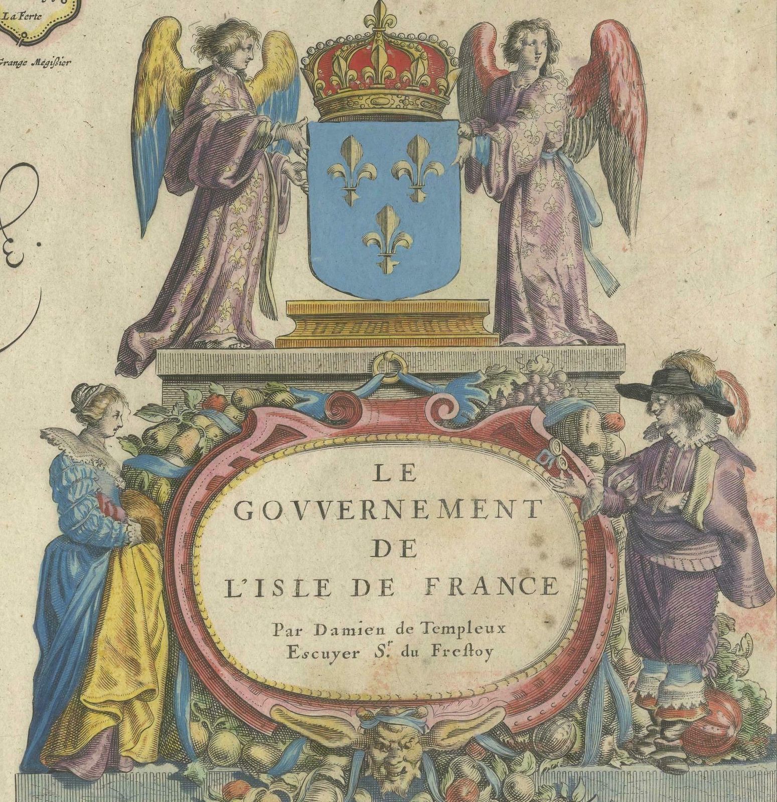 Mapping The Heart Of France: Willem Blaeu's 17th Century île De France, Ca.1650 photo vinterior