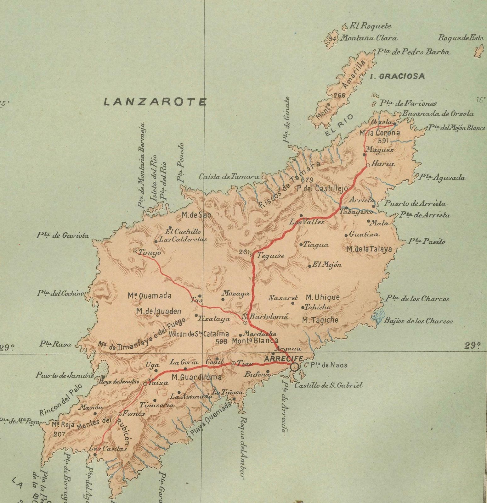Volcanic Eden: The Canary Islands’ Tapestry Of Land And Sea In 1902 photo Art