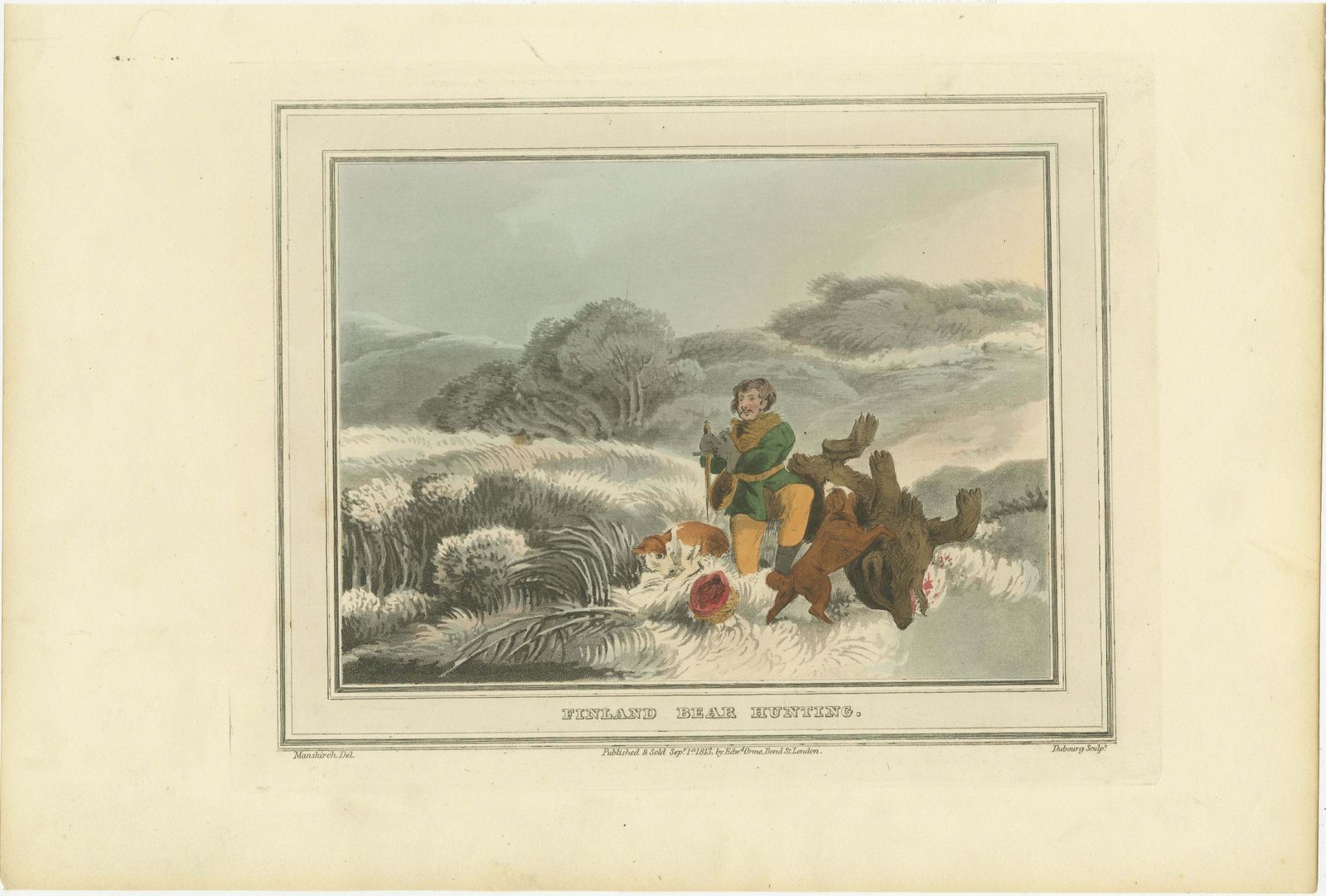Hunting And Gathering Across Continents In A Collage Of Five Engravings, 1813 photo furniture