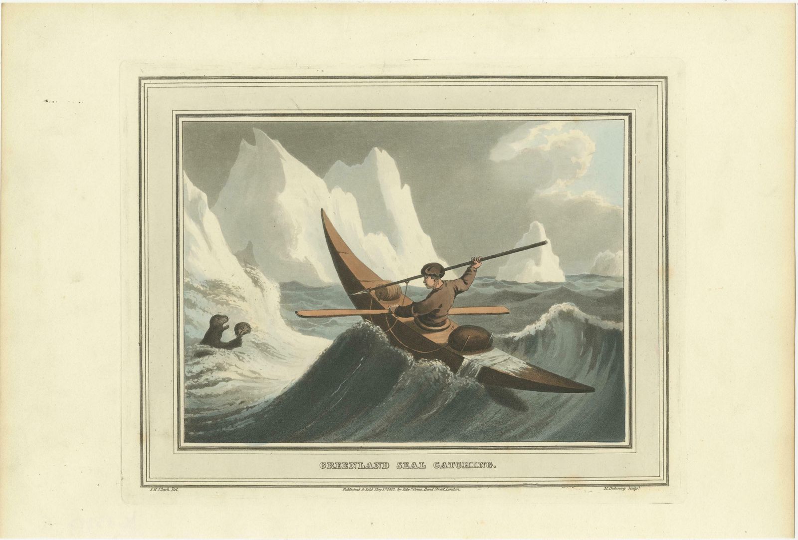 Hunting And Gathering Across Continents In A Collage Of Five Engravings, 1813 photo buy