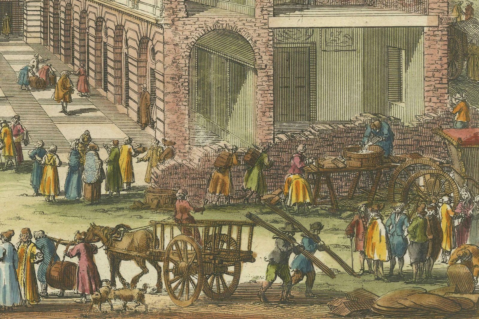 The Southern Courthouse Of Stockholm: An Engraving By Willem Swidde, 1691 photo vinterior