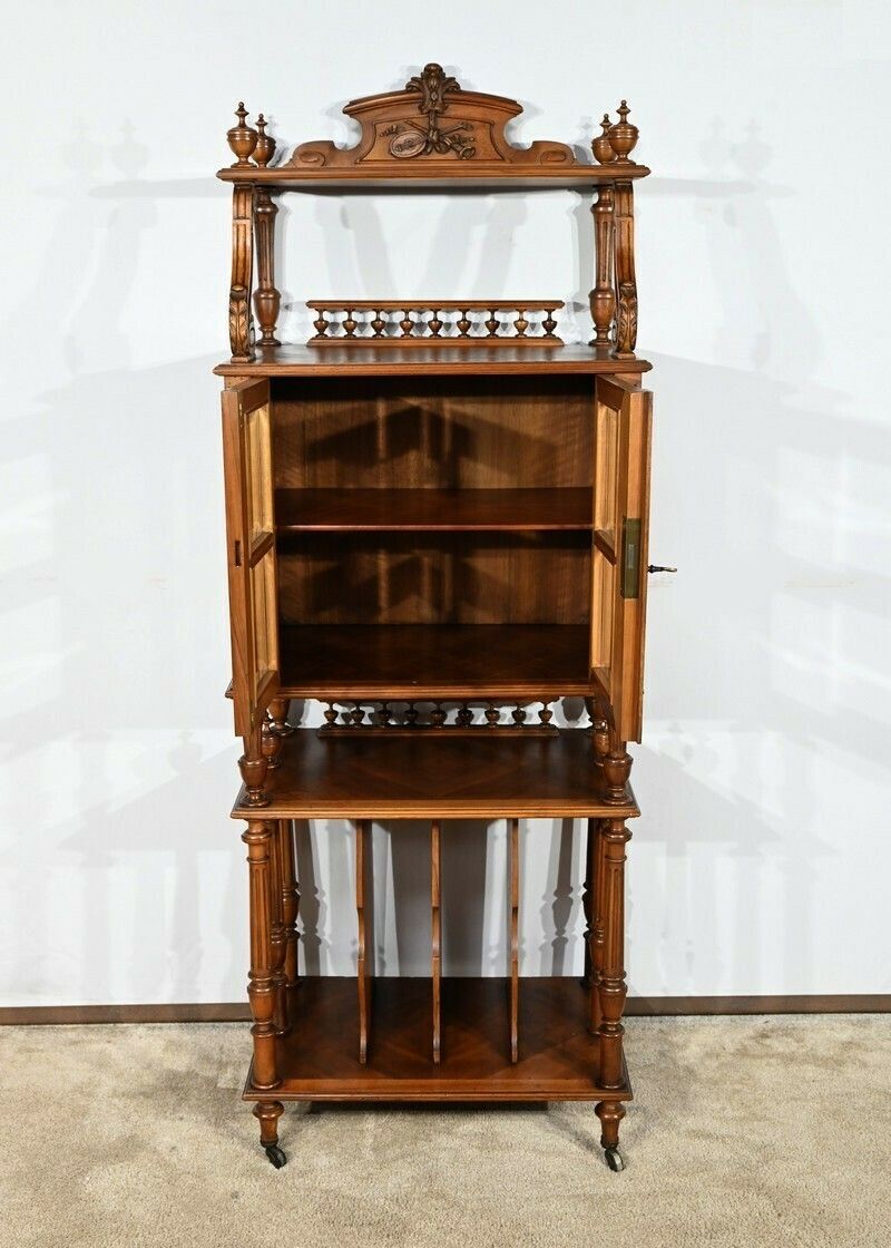 Rare Walnut Music Cabinet – 1920 photo 1237.66129009