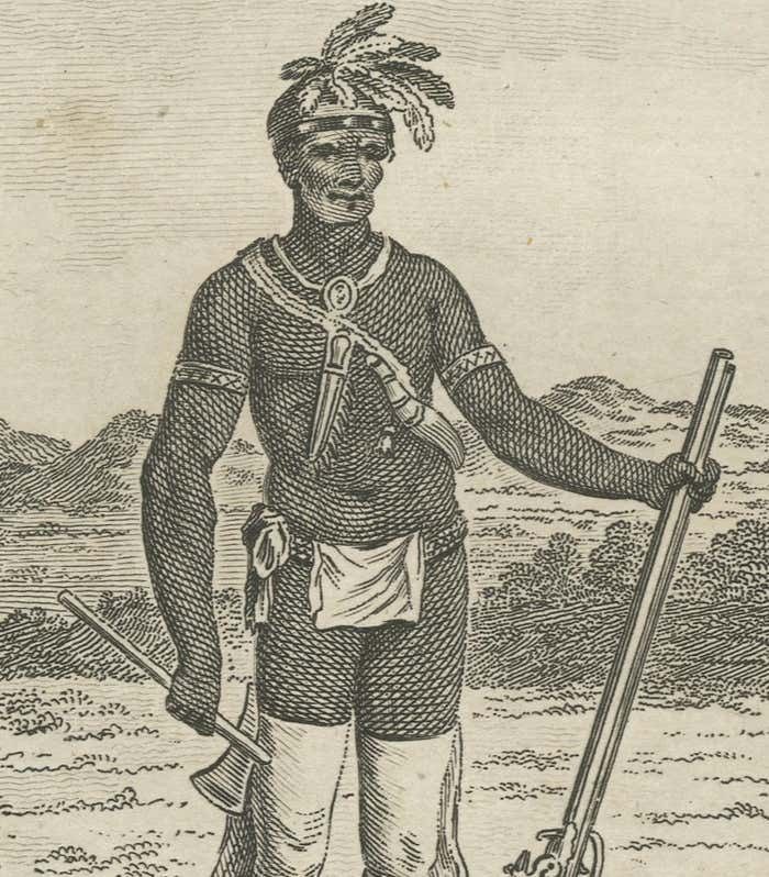 Engraved Representations Of North American Tribes Around The Mississippi, 1787 photo for sale