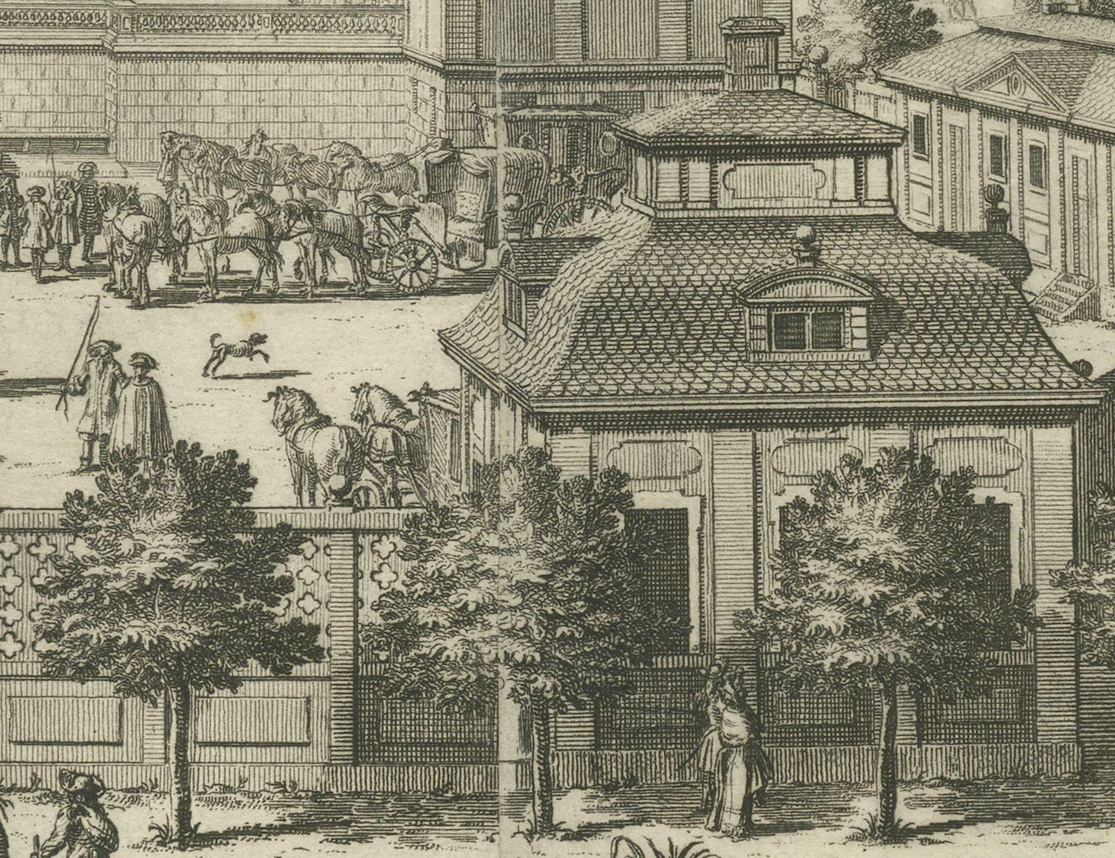 Baroque Opulence: The Eastern View Of Siqvo Palace In Swidde's 1696 Engraving photo Art