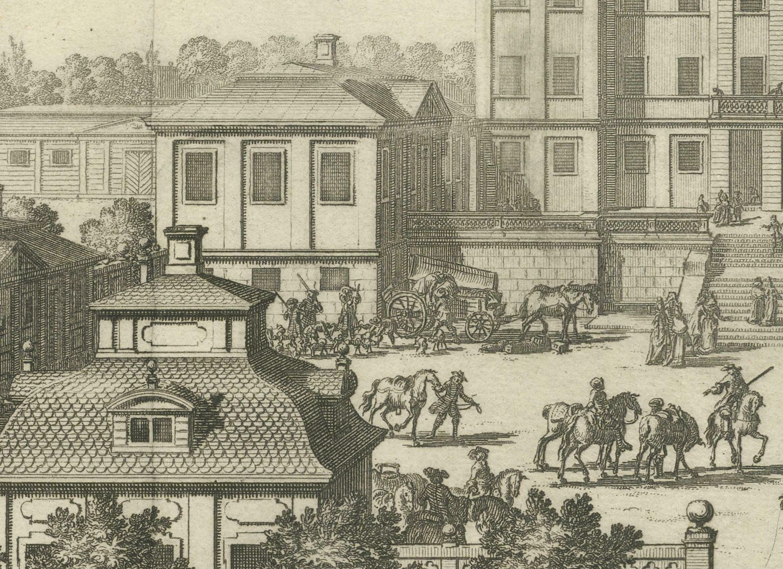 Baroque Opulence: The Eastern View Of Siqvo Palace In Swidde's 1696 Engraving photo 478.0