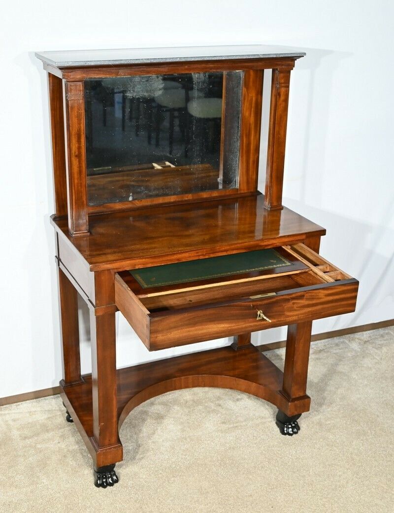 Mahogany Writing Table, Return From Egypt Period – Early 19th Century photo vinterior