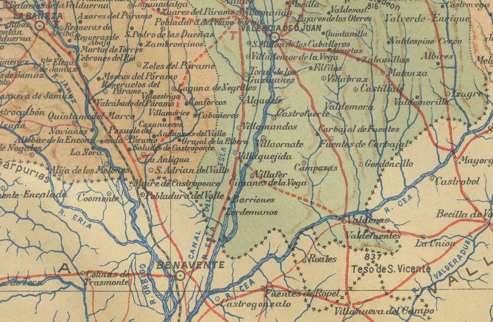 León 1903: A Cartographic Detailing Of Castilla Y León's Mountainous Province photo Art