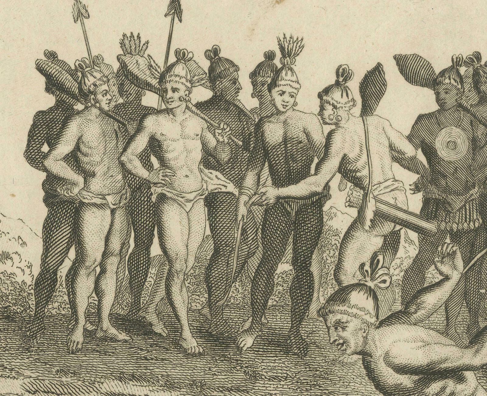 Pre Battle Rituals: The King Of Florida And His Magician, Ca.1780 photo for sale