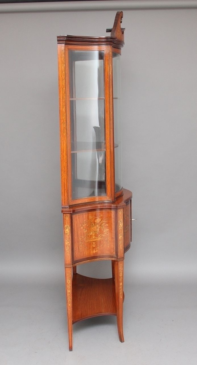 19th Century Satinwood Inlaid Display Cabinet photo 5300.0