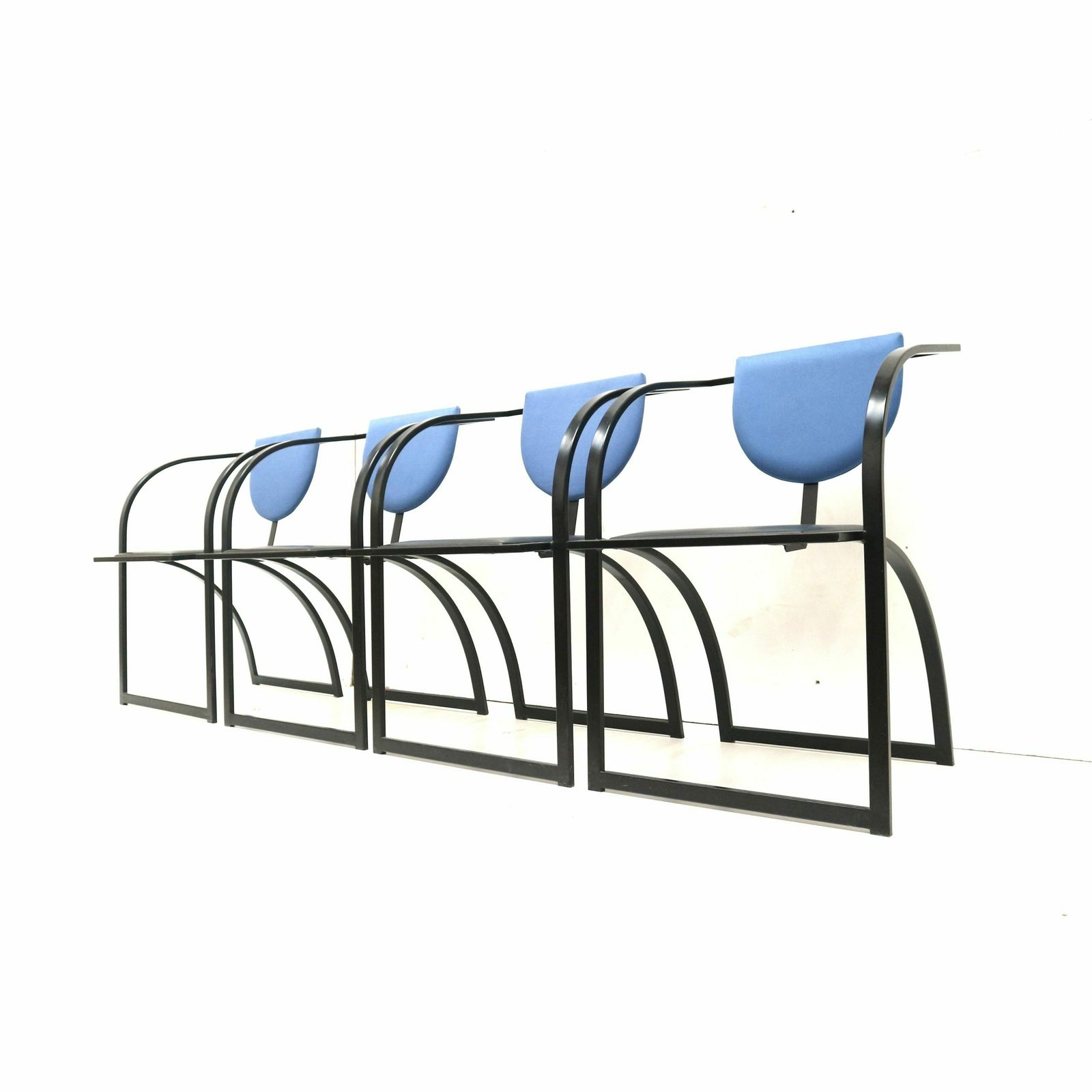 Set Of 4 Vintage Postmodern Dining Room Chairs Model ‘Cosinus’ By Karl Friedrich Förster For Kff Design