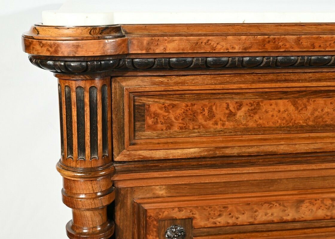 photo for sale Commode Buffet In Amboyna Burl And Rosewood, Louis XVI Style – 2nd Part 19th