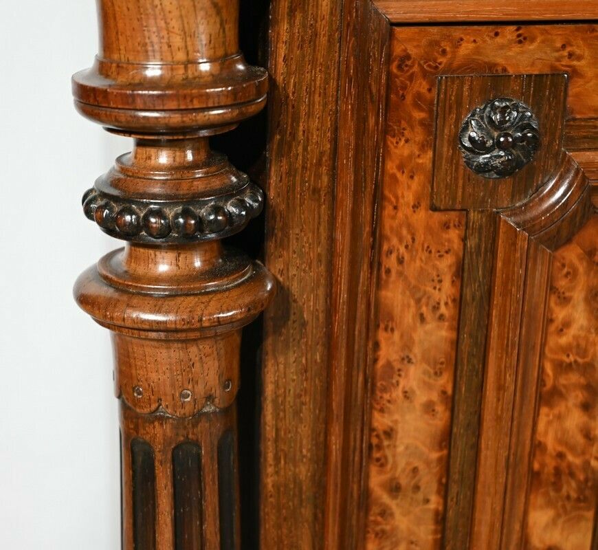 Furniture Commode Buffet In Amboyna Burl And Rosewood, Louis XVI Style – 2nd Part 19th photo