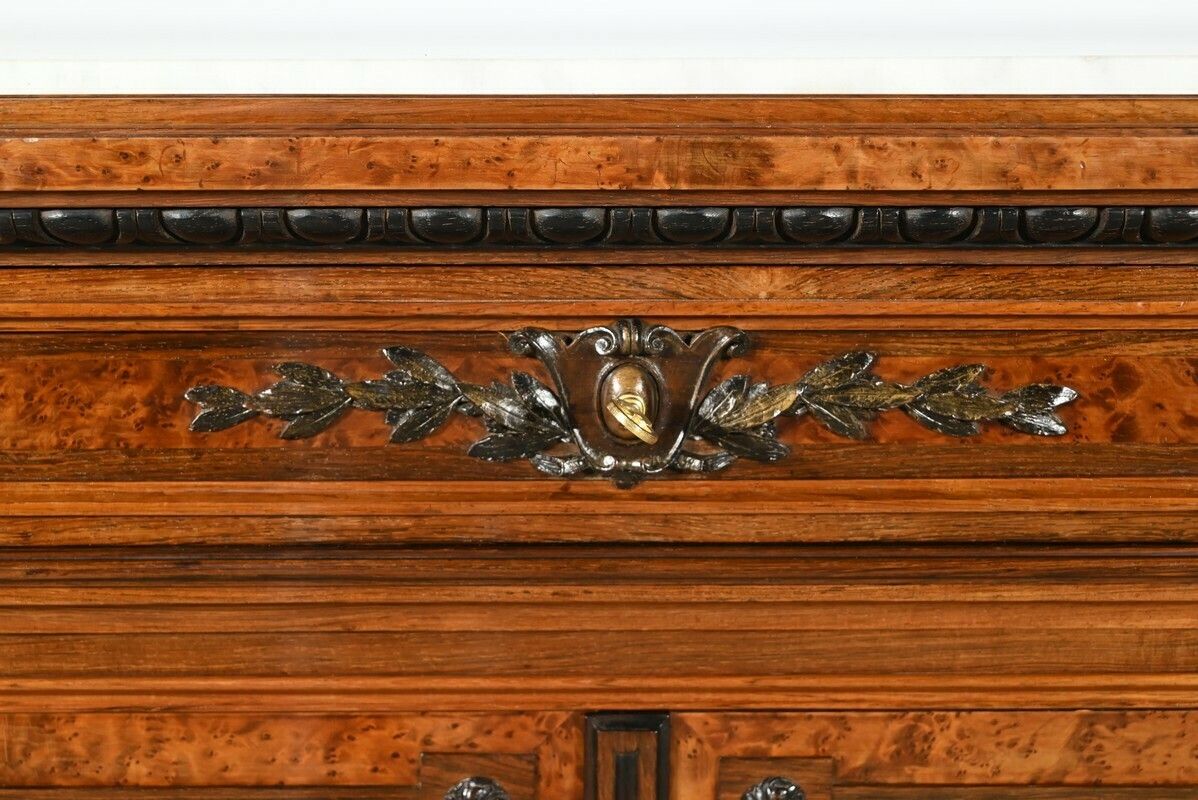 photo vinterior Commode Buffet In Amboyna Burl And Rosewood, Louis XVI Style – 2nd Part 19th