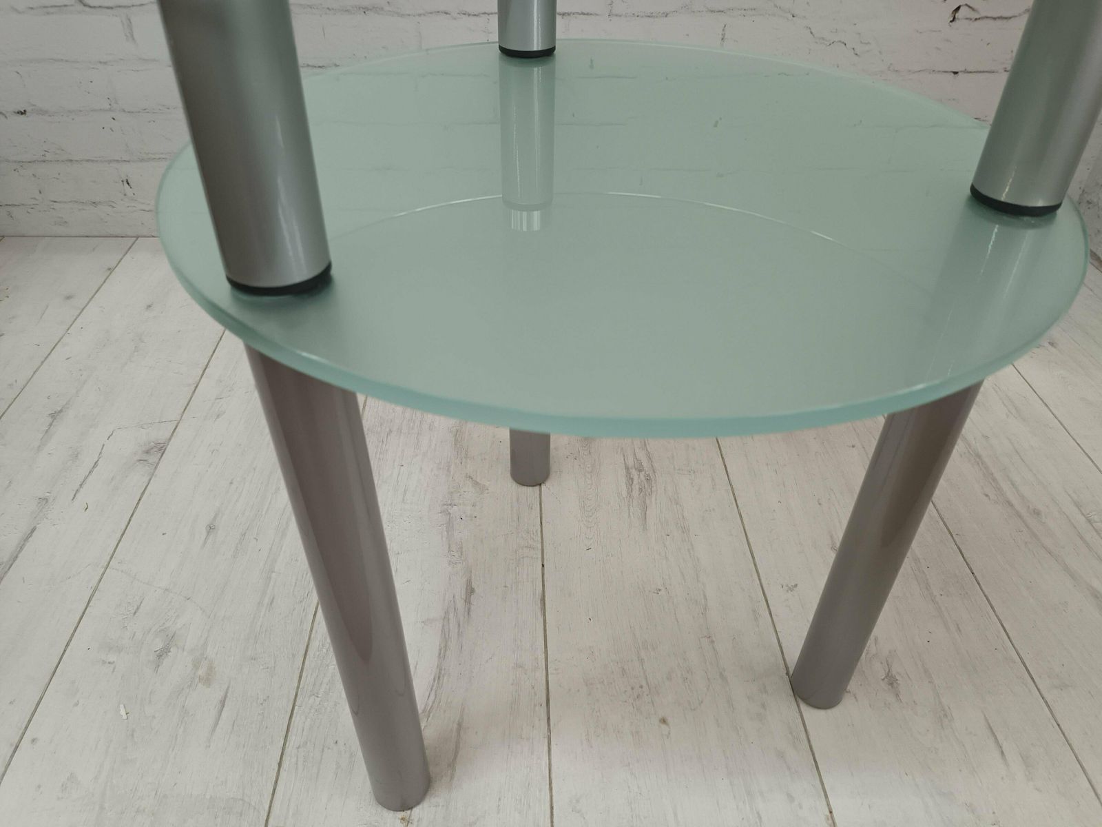 Vintage Glass & Chrome Hall Table Plant Stand Side Table 2 Tier 1980's Retronovia 5 Out Of 5 Stars photo vintage