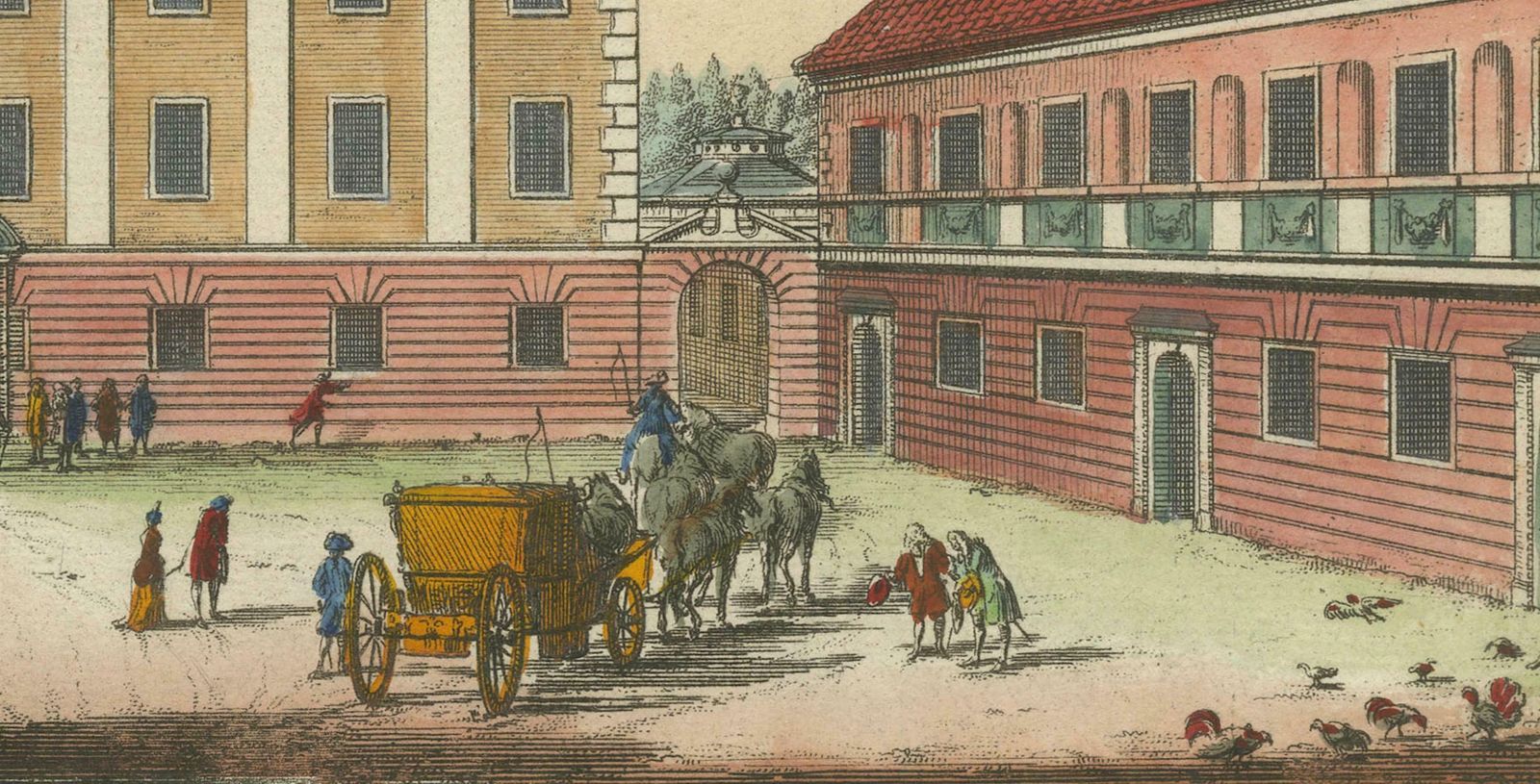 Rosersberg Palace In Sweden: Dual Perspectives By Willem Swidde, Circa 1695 photo 484.0