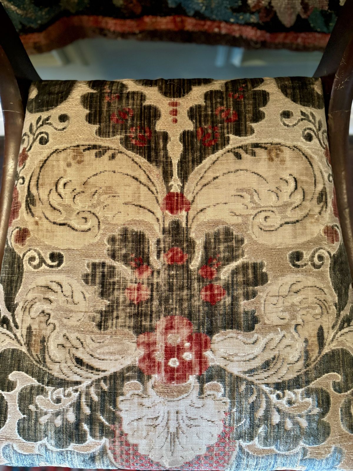 Inlaid Antique Hall Chair photo buy