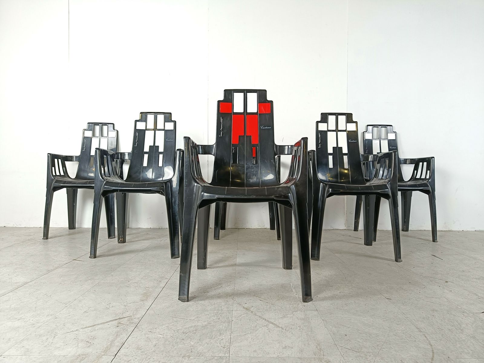 Boston Chairs By Pierre Paulin For Henry Massonnet, 1988, Set Of 6 photo buy