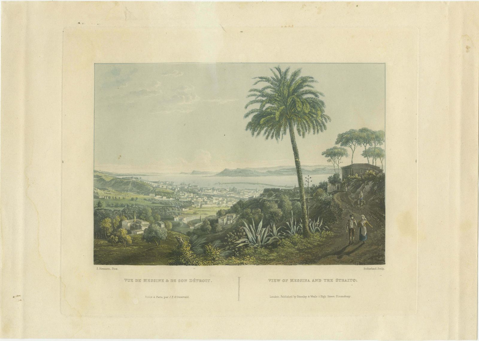 Serene Vista Of Messina And Its Strait: An Engraved Jewel, Circa 1800 photo furniture