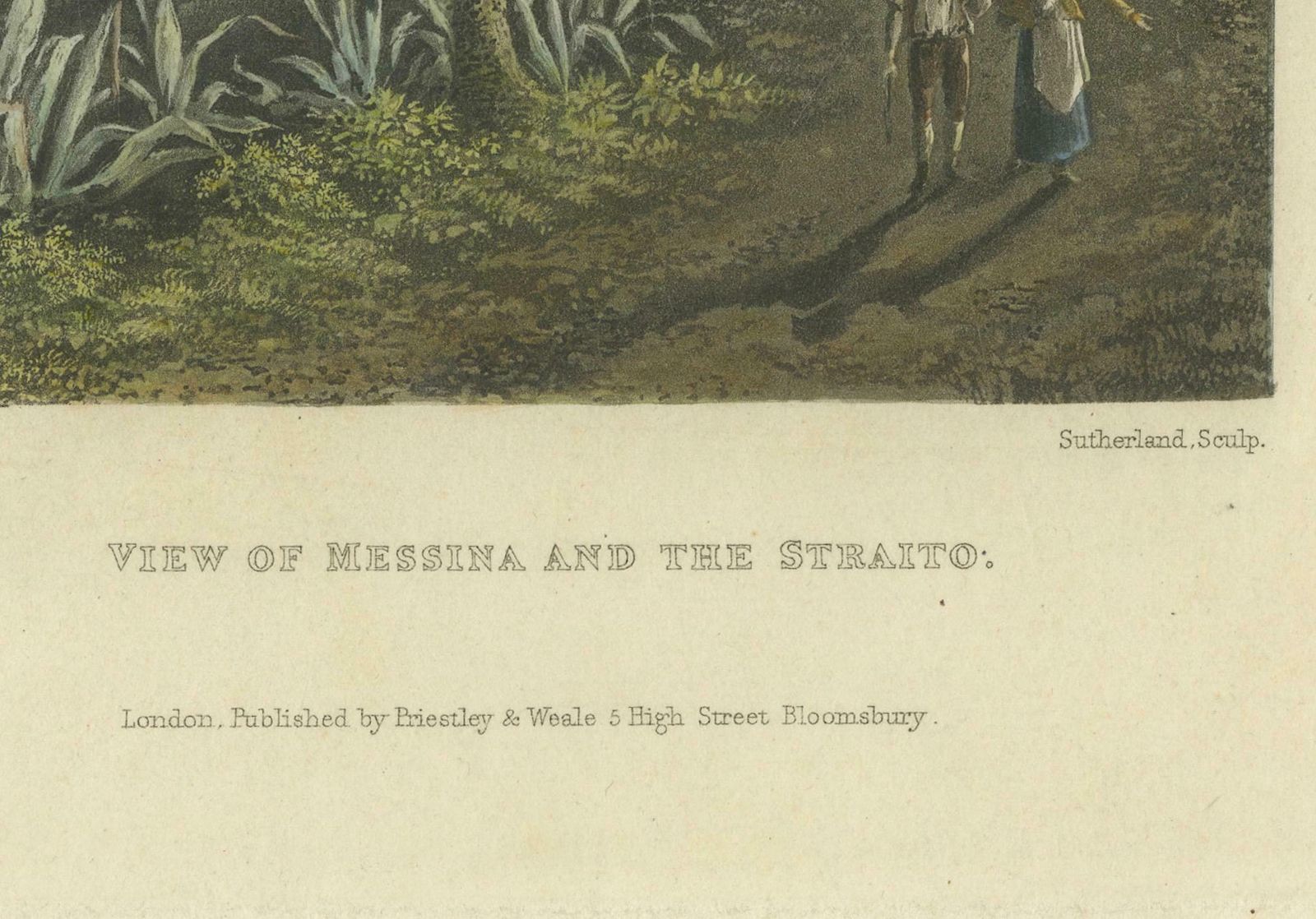 Serene Vista Of Messina And Its Strait: An Engraved Jewel, Circa 1800 photo for sale