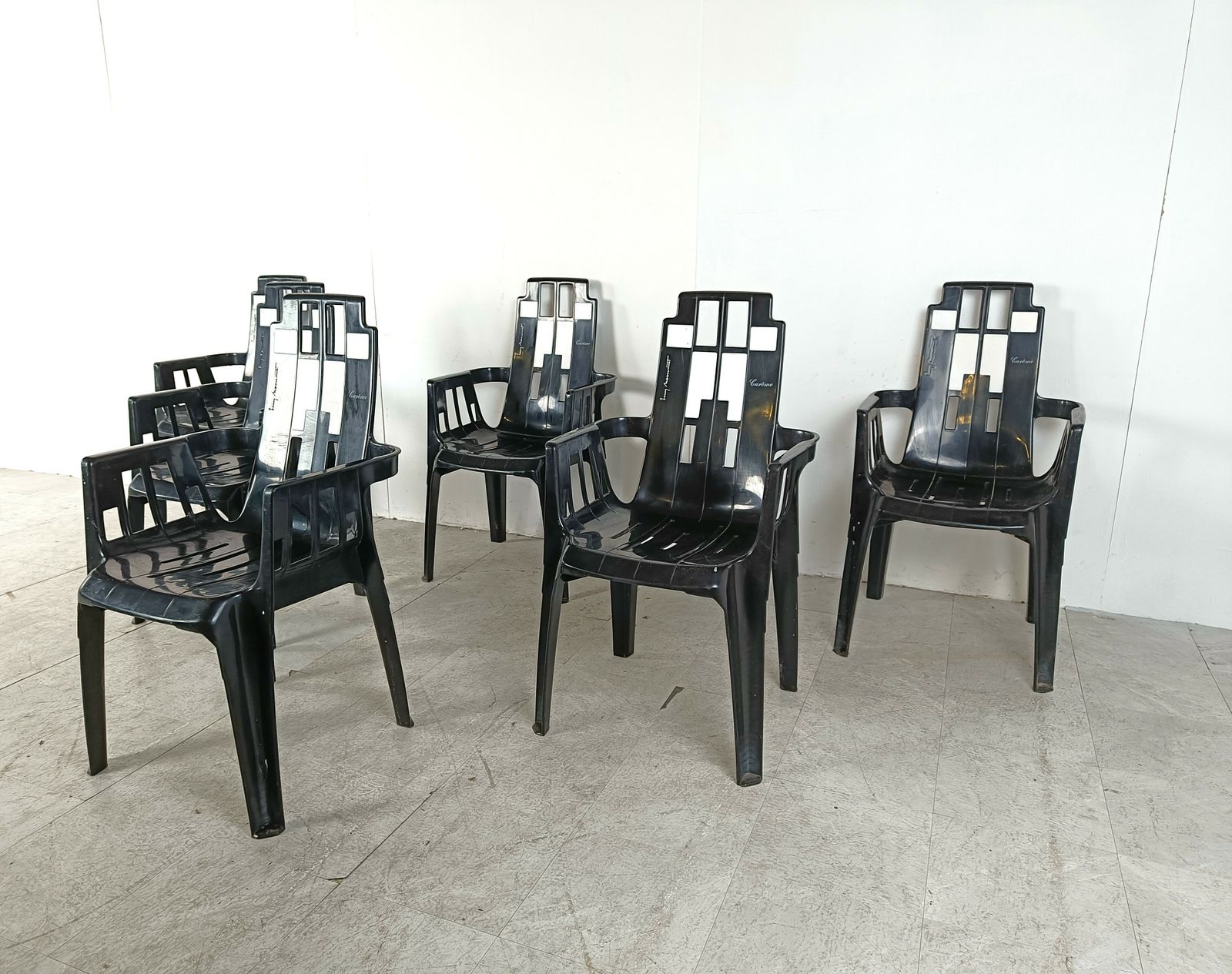 photo for sale Boston Chairs By Pierre Paulin For Henry Massonnet, 1988, Set Of 6