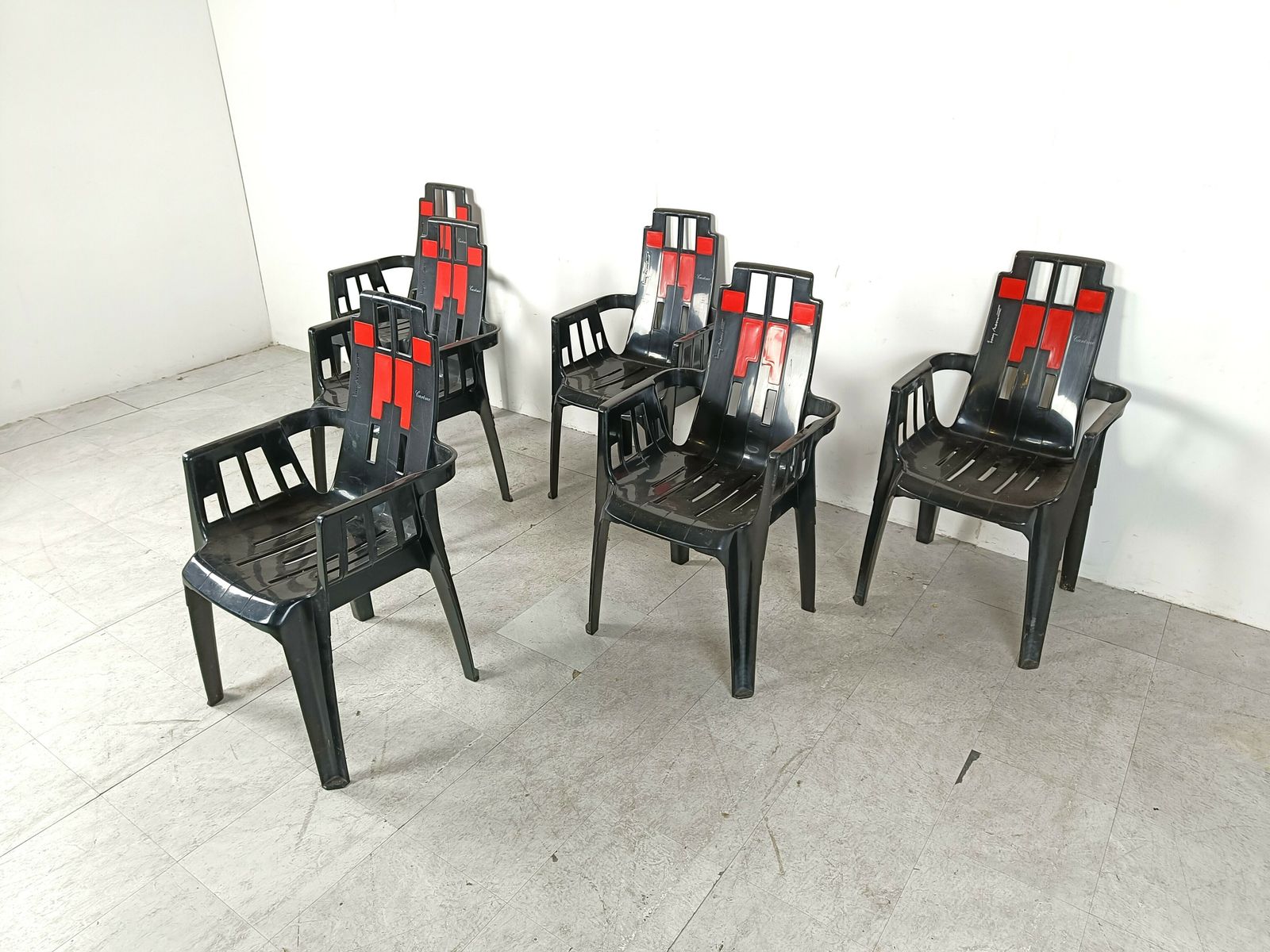 Boston Chairs By Pierre Paulin For Henry Massonnet, 1988, Set Of 6 photo vinterior