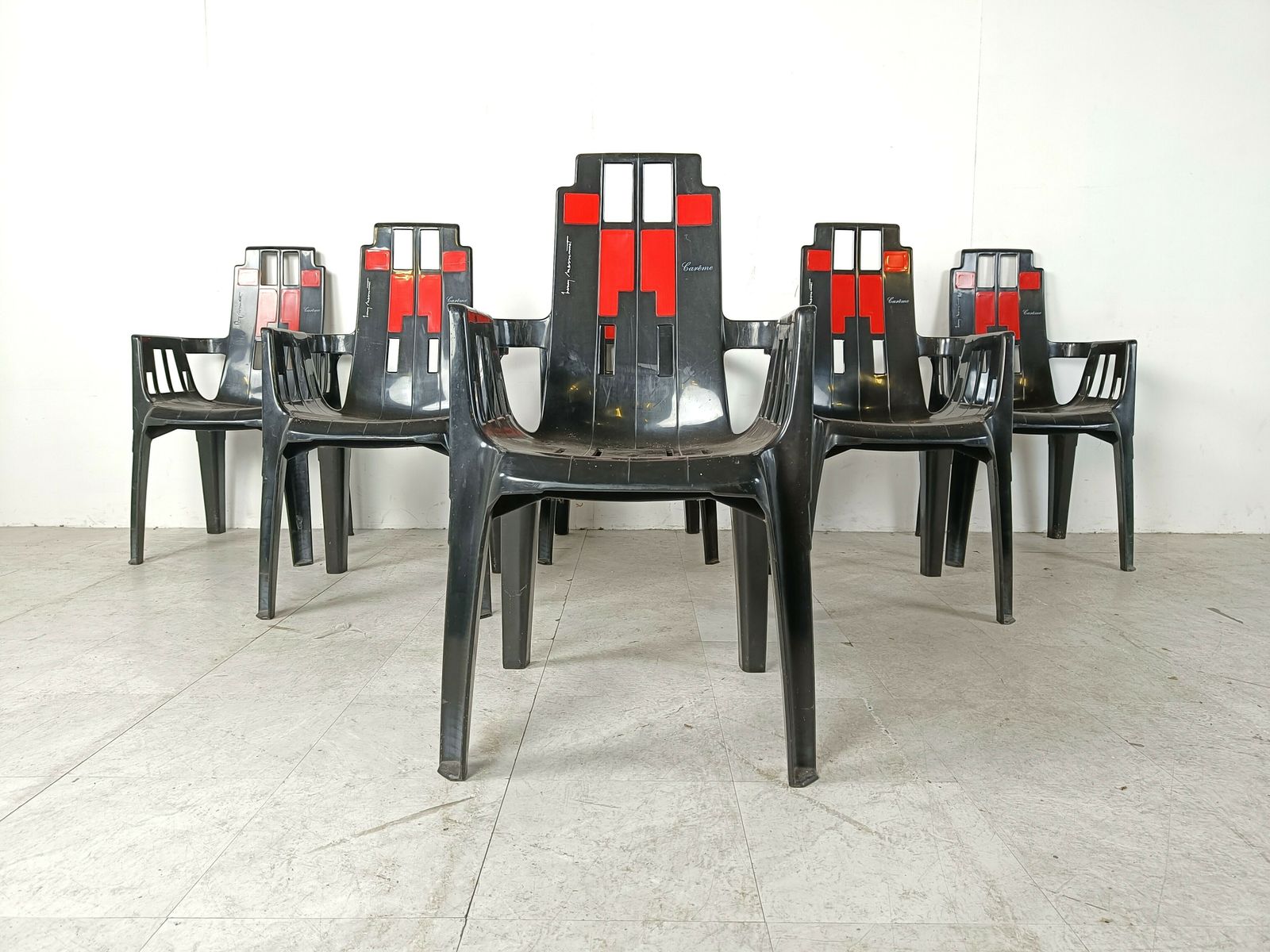 photo furniture Boston Chairs By Pierre Paulin For Henry Massonnet, 1988, Set Of 6