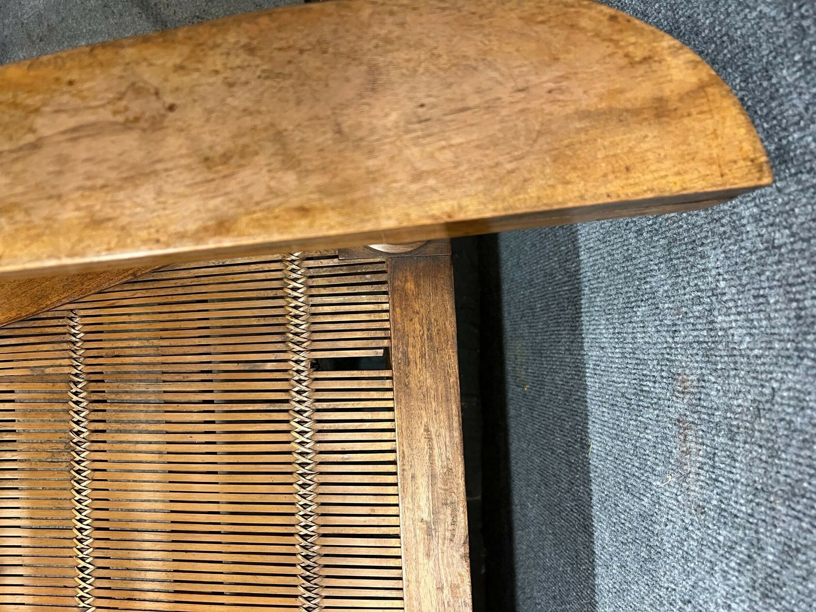 2 Teak Plantation Chairs, 1920s photo vintage