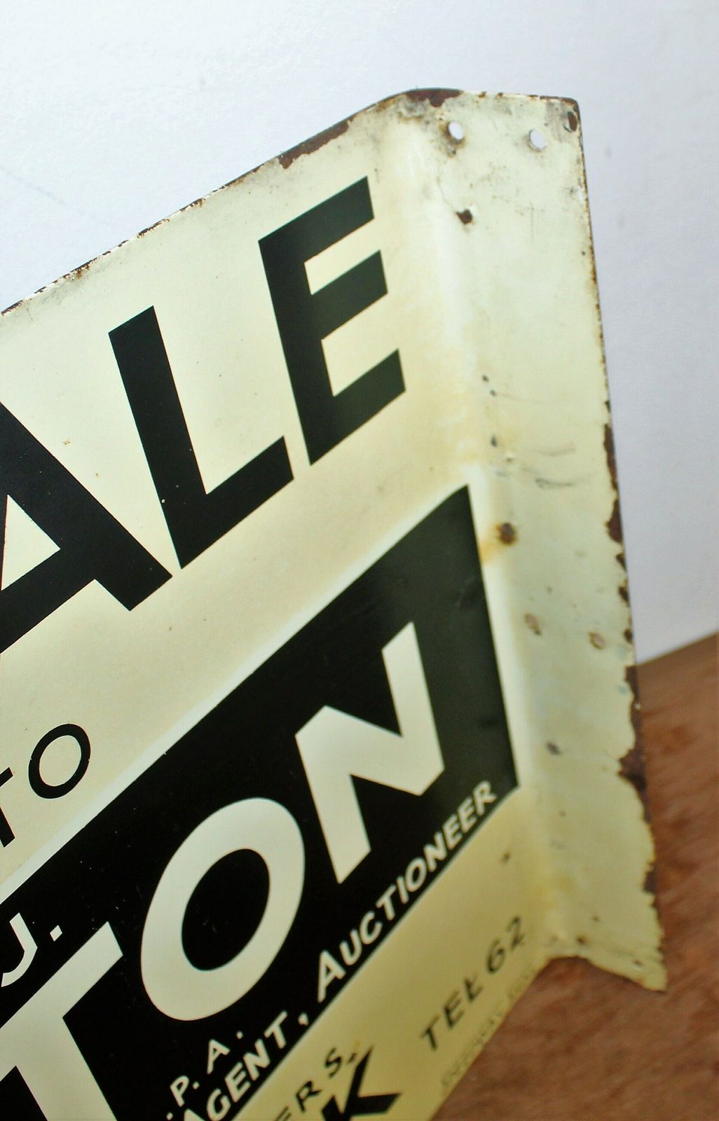 Dutton Estate Agents Double Sided Tin Sign Advertising Mancave Enamel Garage Metal Vintage Retro Kitchen Antique photo buy