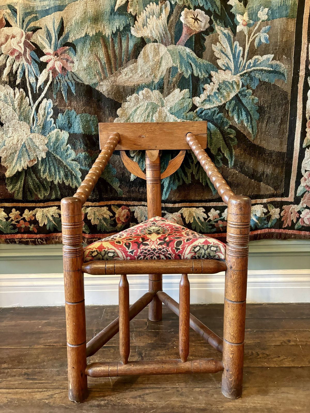 Victorian Ash And Oak Turners Chair