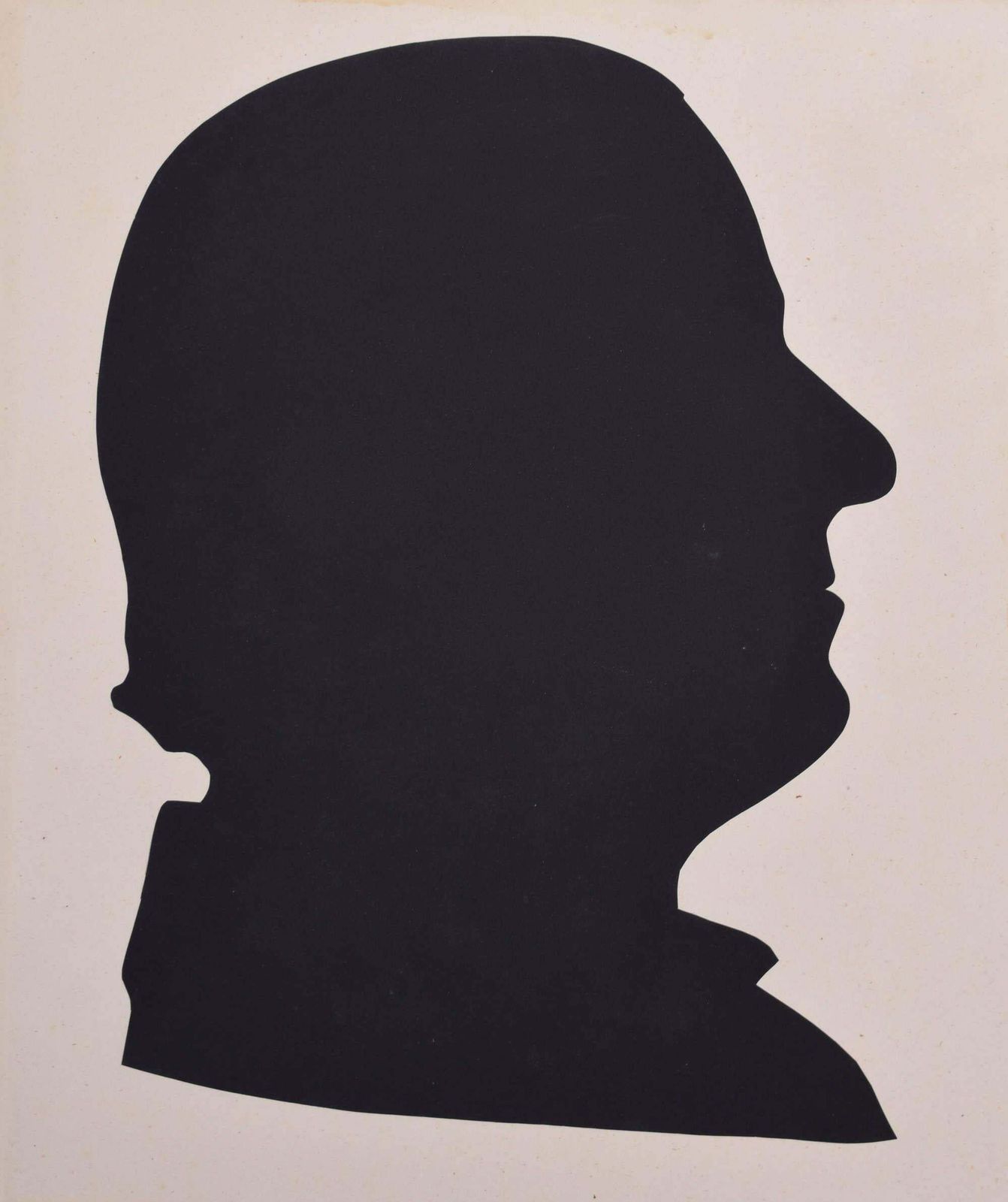 Nineteenth Century Silhouette Of A Gentleman I Circa 1870