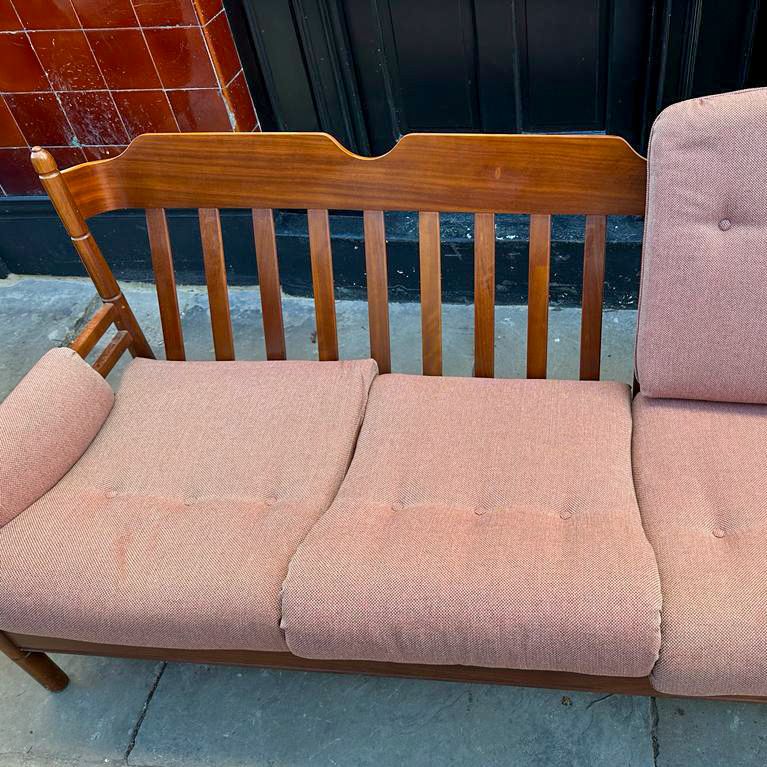 Guy Rogers Teak 3 Seater Sofa, 1970s photo Furniture