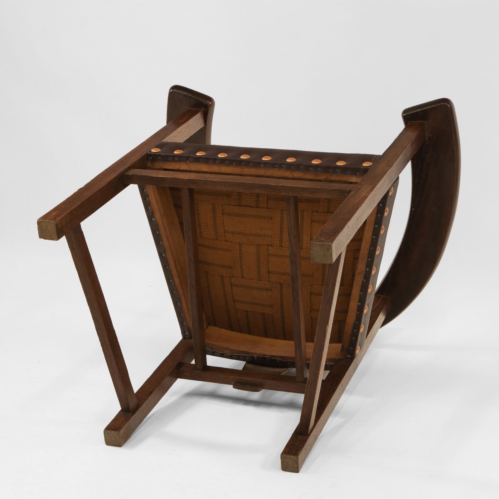 Furniture Glasgow School Oak Armchair George Walton Style 'Abingwood' Liberty & Co photo