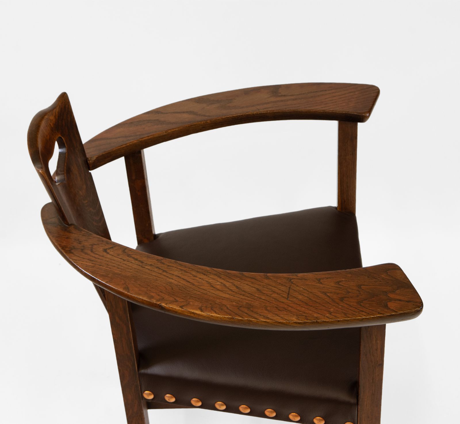 Glasgow School Oak Armchair George Walton Style 'Abingwood' Liberty & Co photo vinterior