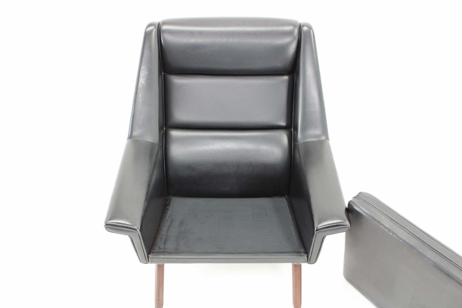 3100.0 1970s Folke Ohlsson Armchair 4410 In Leatherette, Denmark photo