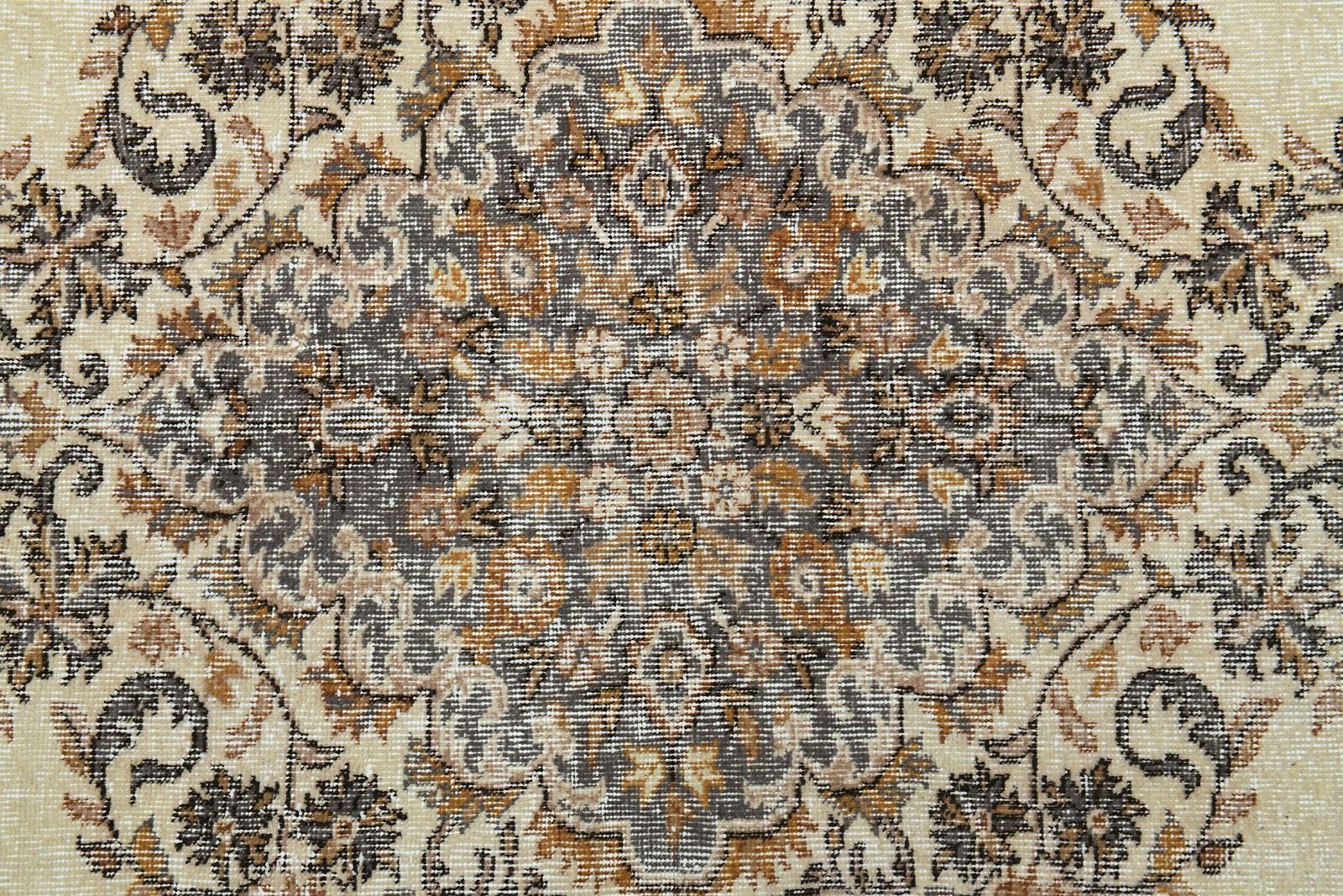 6.1x9.6 Ft, Beige Gray Turkish Rug, Vintage Oushak Rug, 6x10 Area Rug, Living Room, Wool, Handmade Rug, Low Pile, Large Rug, Oriental Rug photo vintage