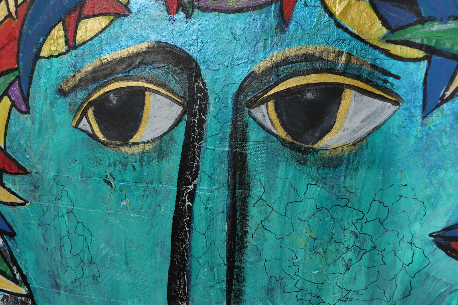 Locked Away Mixed Media On Canvass By Terry Thomas photo vinterior