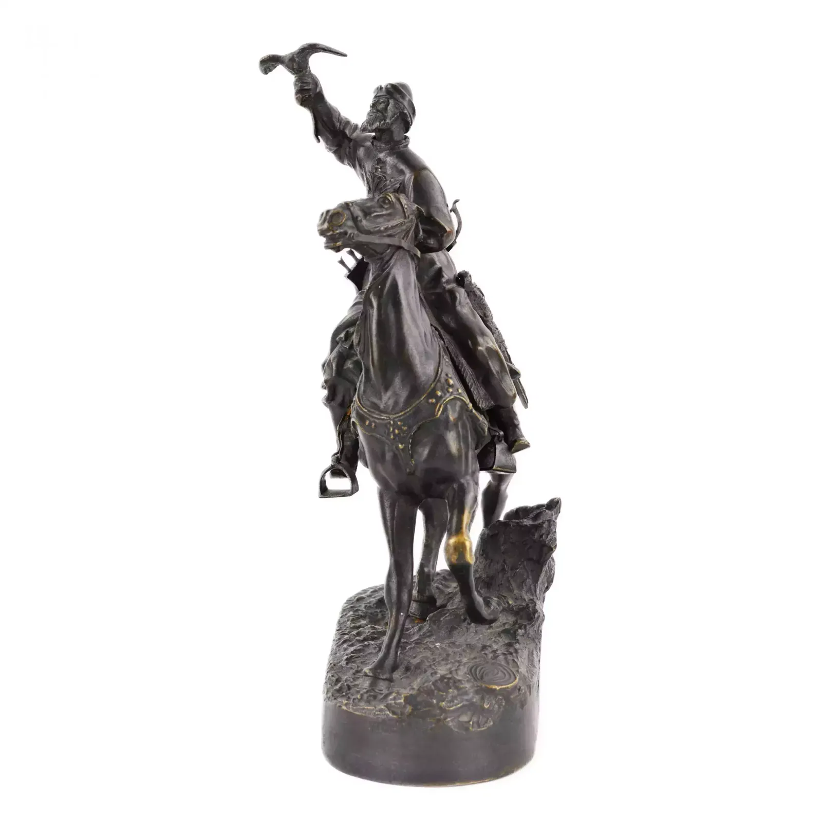 Bronze Sculpture Of The Tsars Falconer. Model E. Lancer. Russia photo vinterior