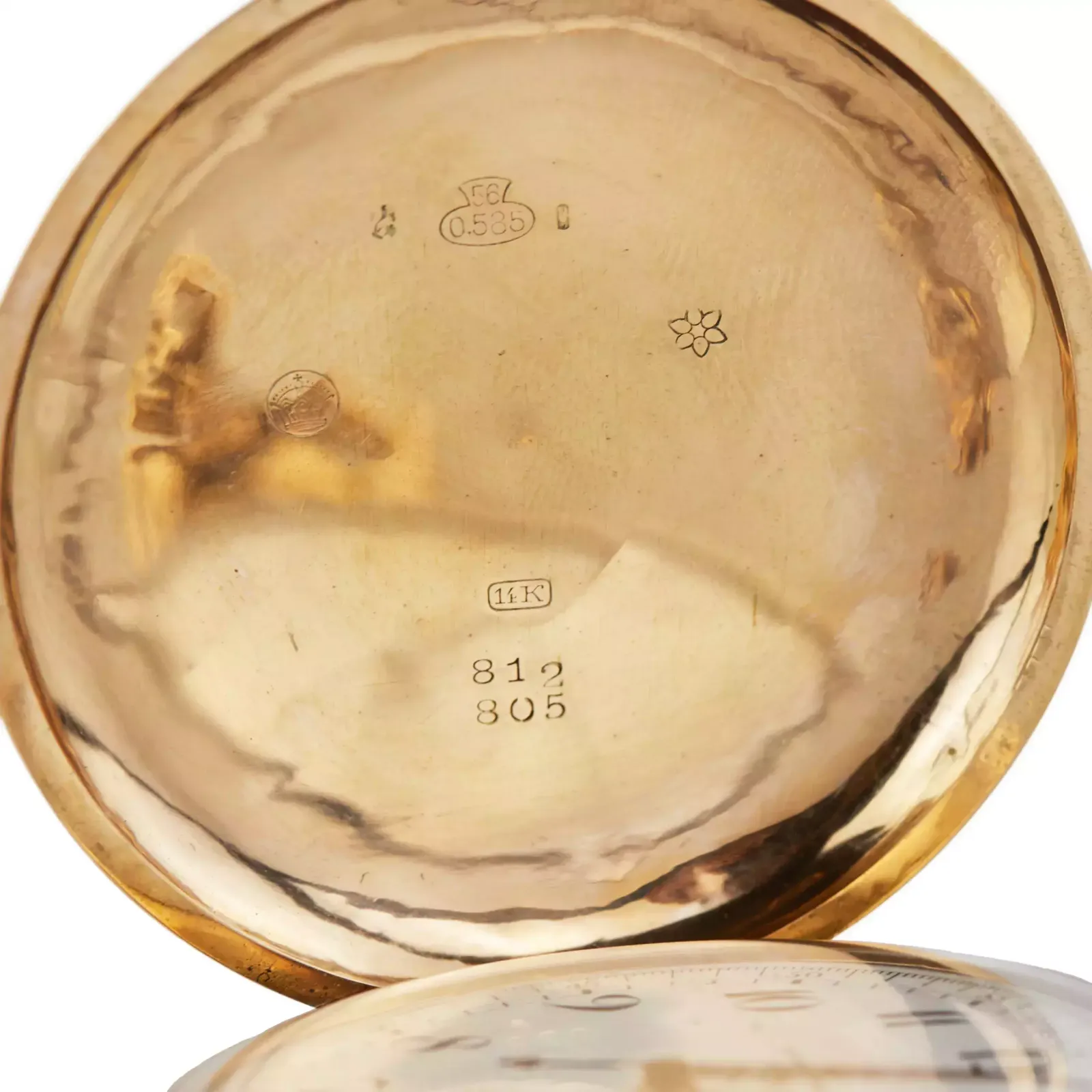 photo for sale Heures Repetition Quarts Taschenuhr Chronographe 14k Gold Pocket Watch