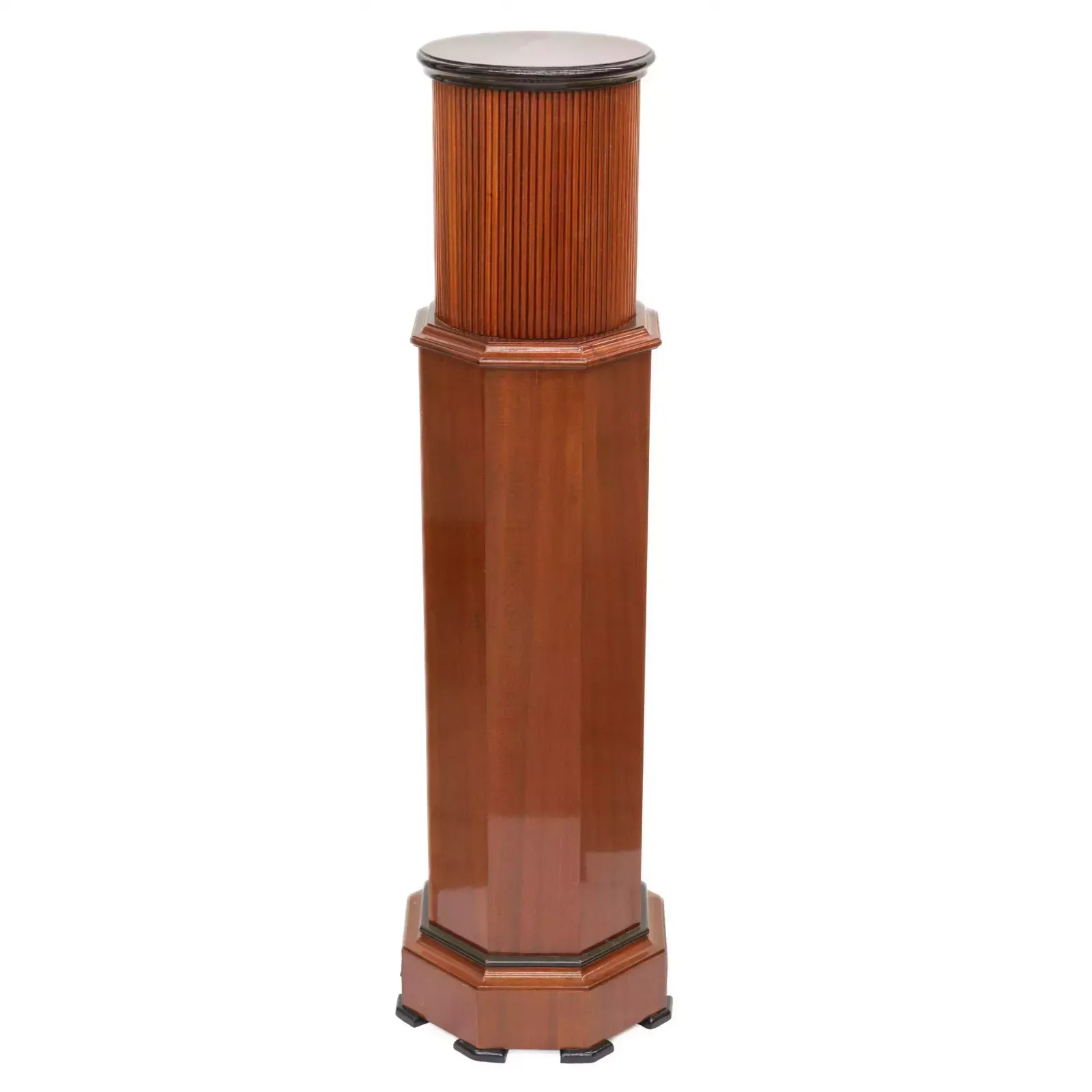 Console Column In Art Deco Style. With A Carved Figure Of A Nude Lady And A Fox. 20th Century. photo buy