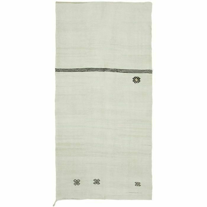 Turkish Decorative Hemp Kilim Rug 186 X 362 Cm