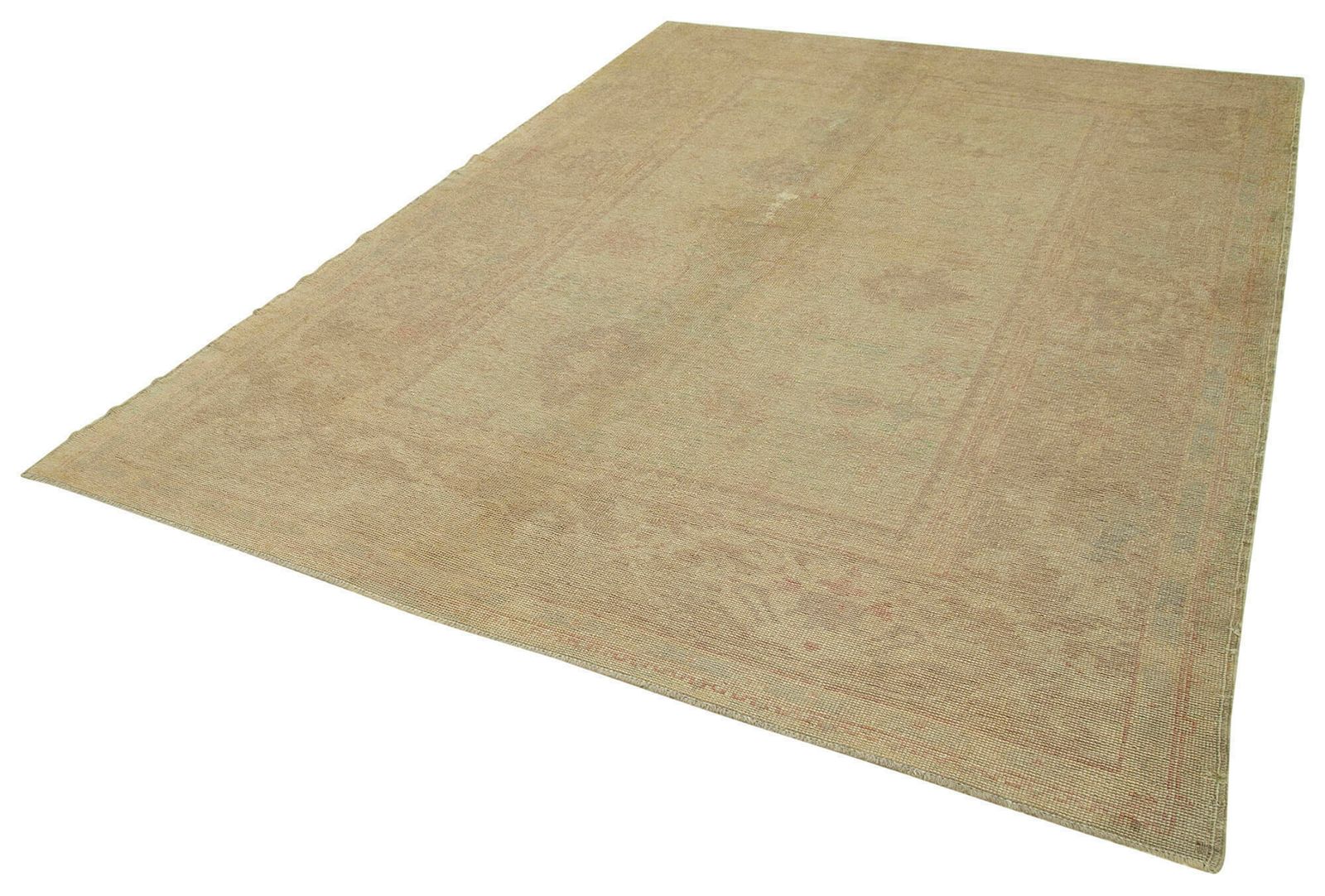 Handgeknoopt decoratief Turks Oushak-tapijt photo for sale