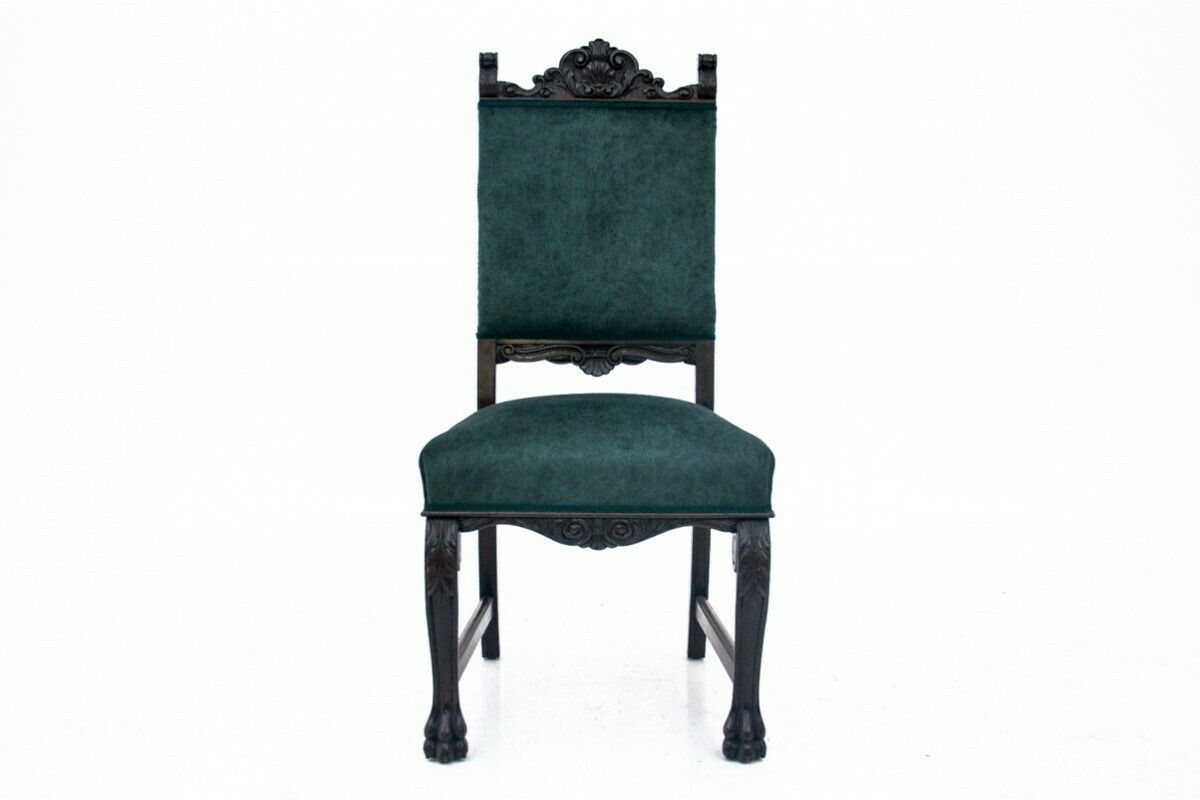 A Pair Of Antique Chairs On Lion's Paws, Western Europe, Circa 1920. photo vinterior
