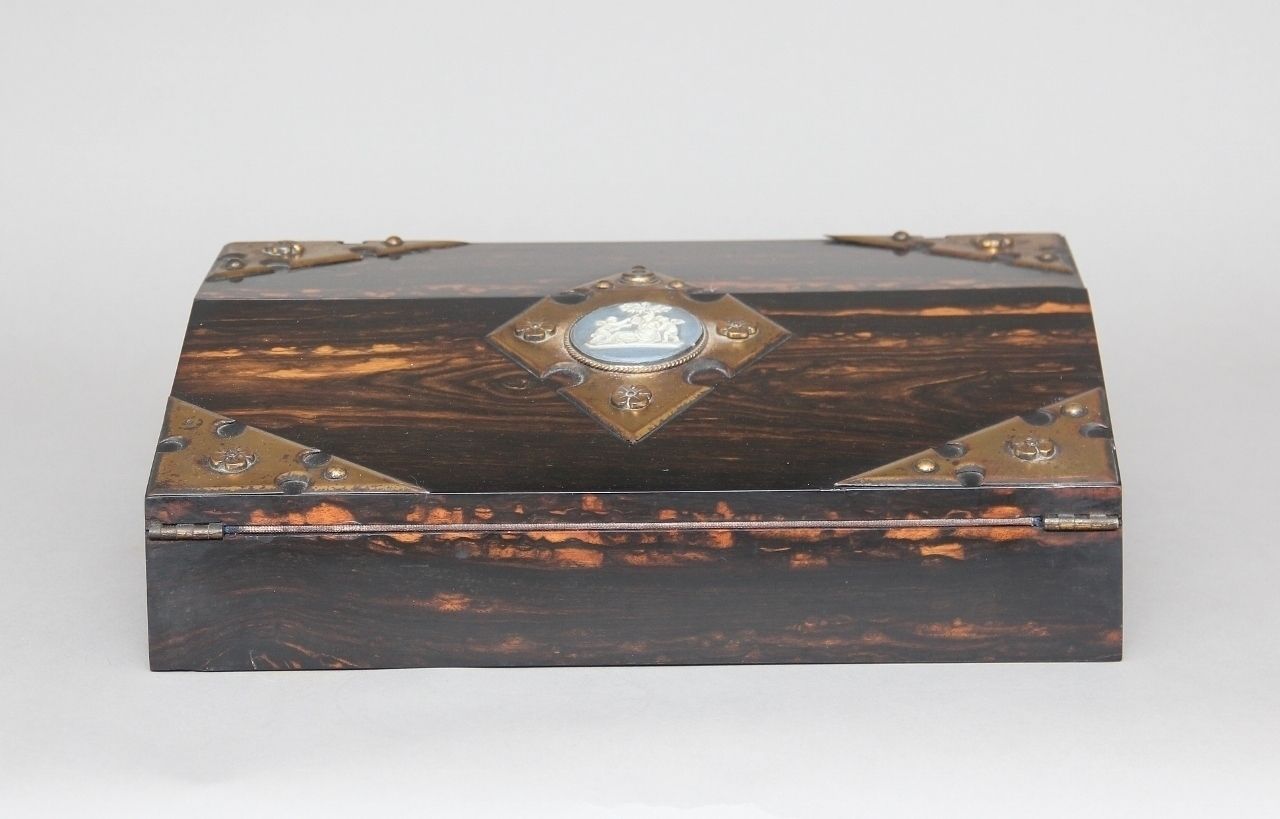19th Century Coromandel Writing Slope photo vintage