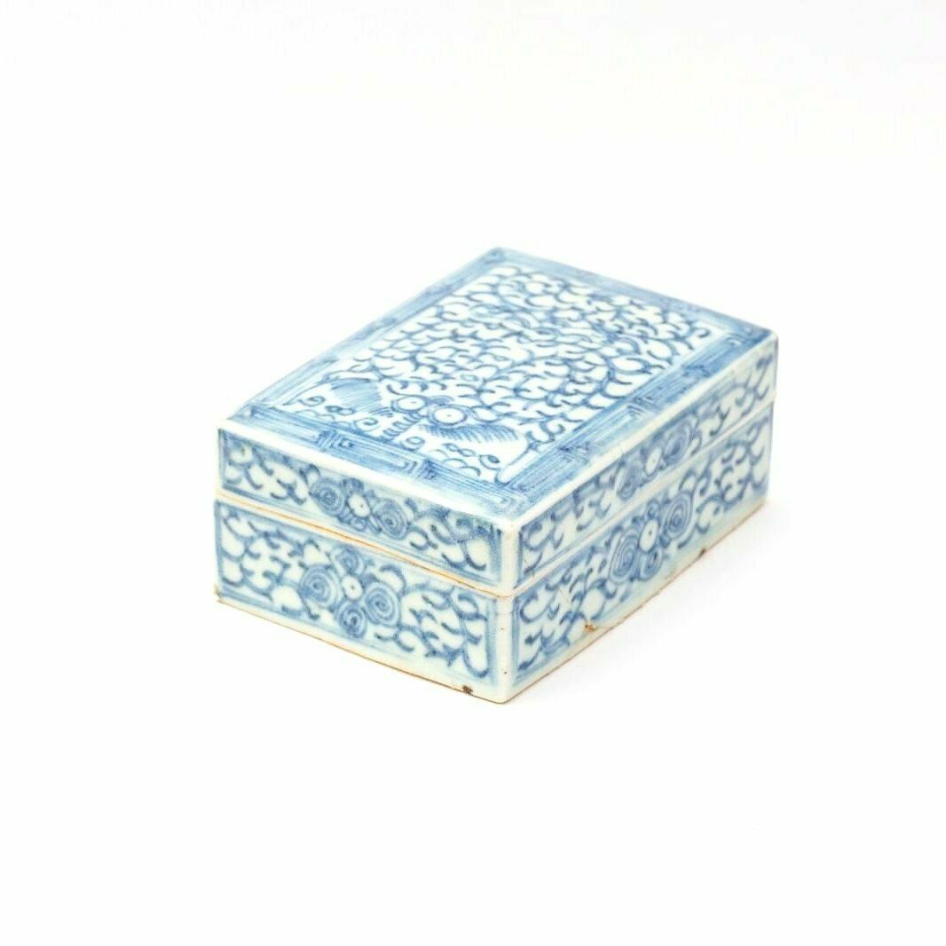 Qing Dynasty Blue & White Funerary Box photo furniture