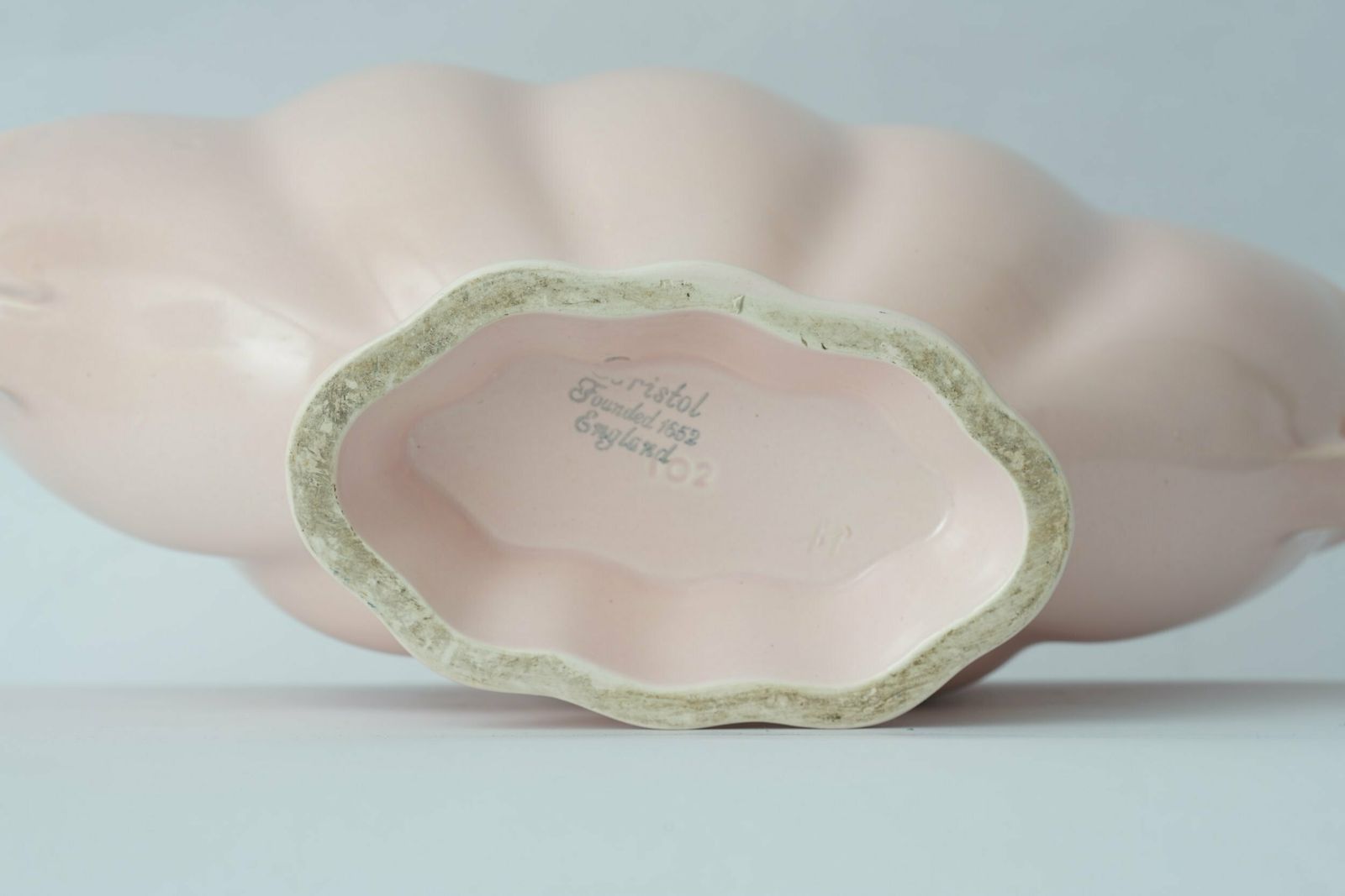 Home Decor Pale Pink Mantle Vase In The Style Of Constance Spry photo